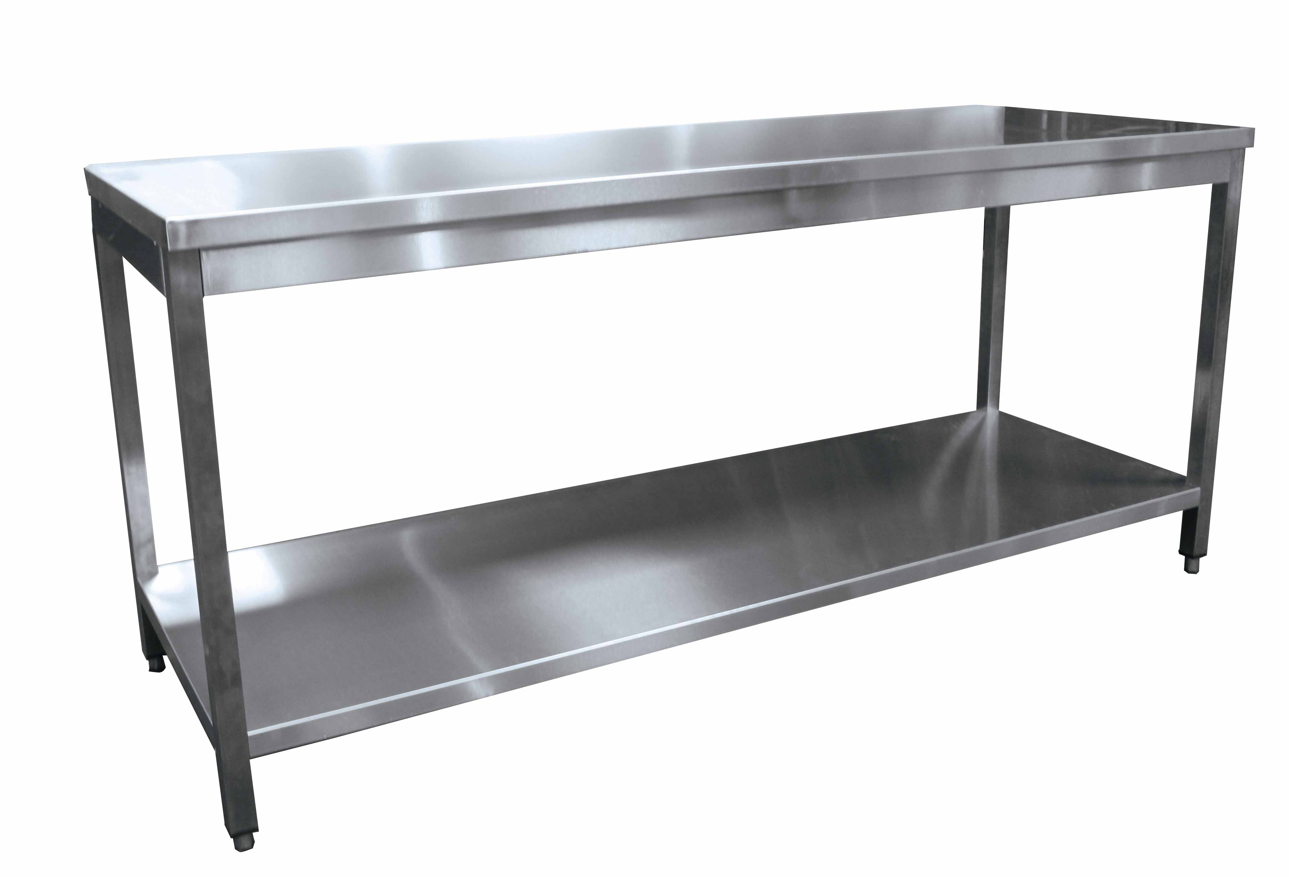 Table centrale démontable L2G - Table inox professionnelle cuisine
