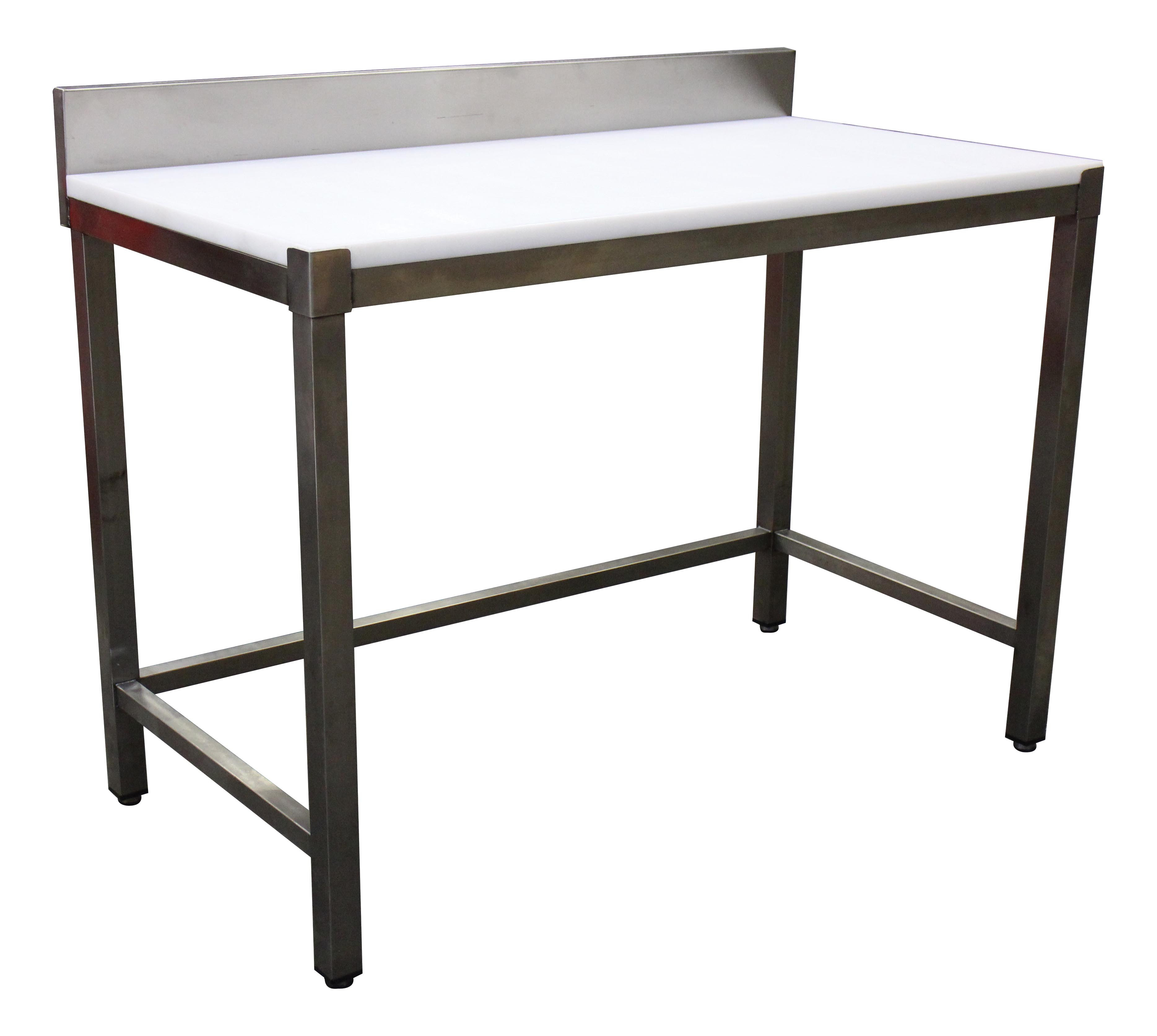 Table de découpe adossée L2G - Inox 304 professionnel - 1600x700 mm