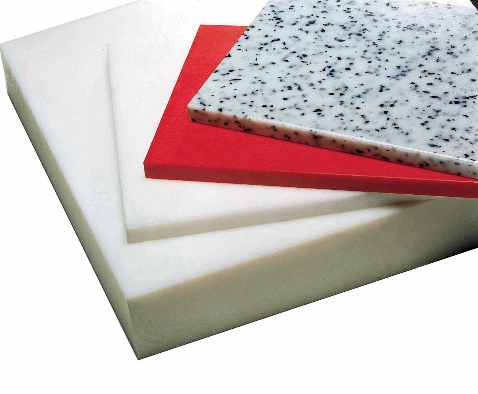 Plaque de découpe L2G rouge 40mm - Planche polyéthylène alimentaire