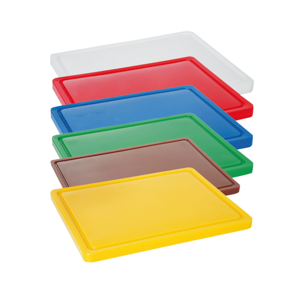 Plaque de découpe GN1/1 marron L2G - Polyéthylène professionnel HACCP