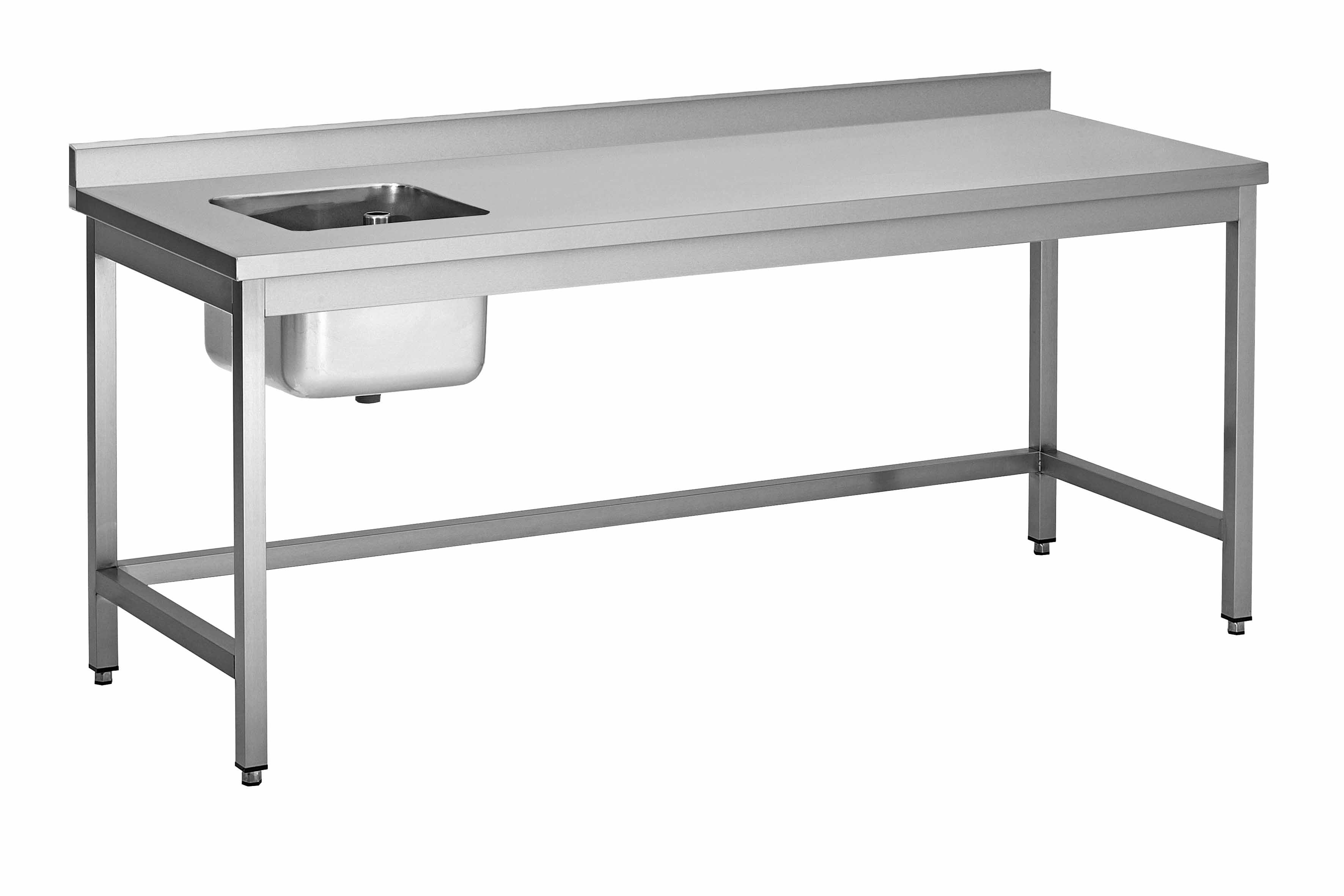 Table du Chef Centrale Inox 304 Soudée - Table professionnelle L2G
