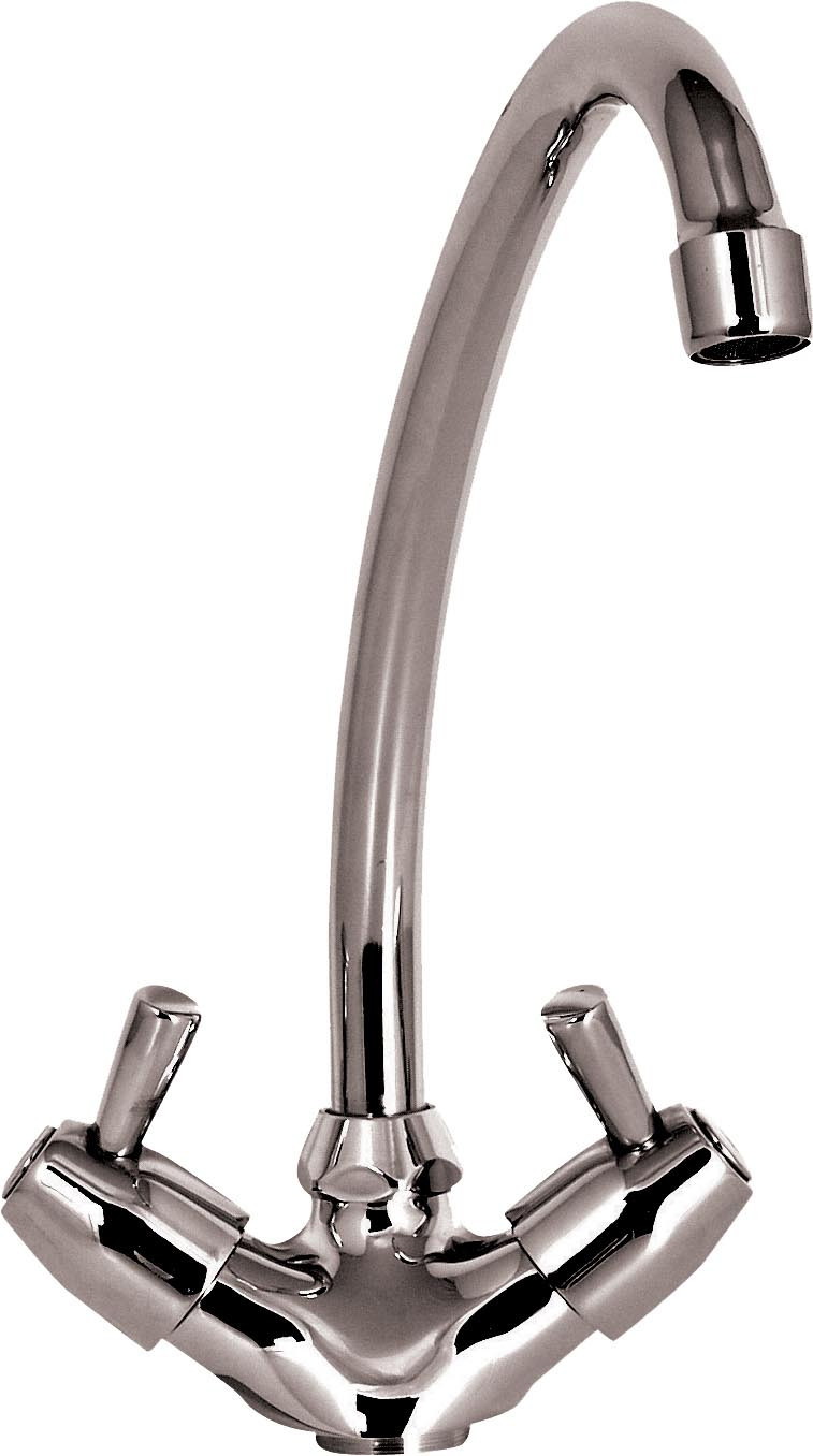 Robinet 1/4 tour L2G - Mélangeur monotrou inox pour cuisine pro