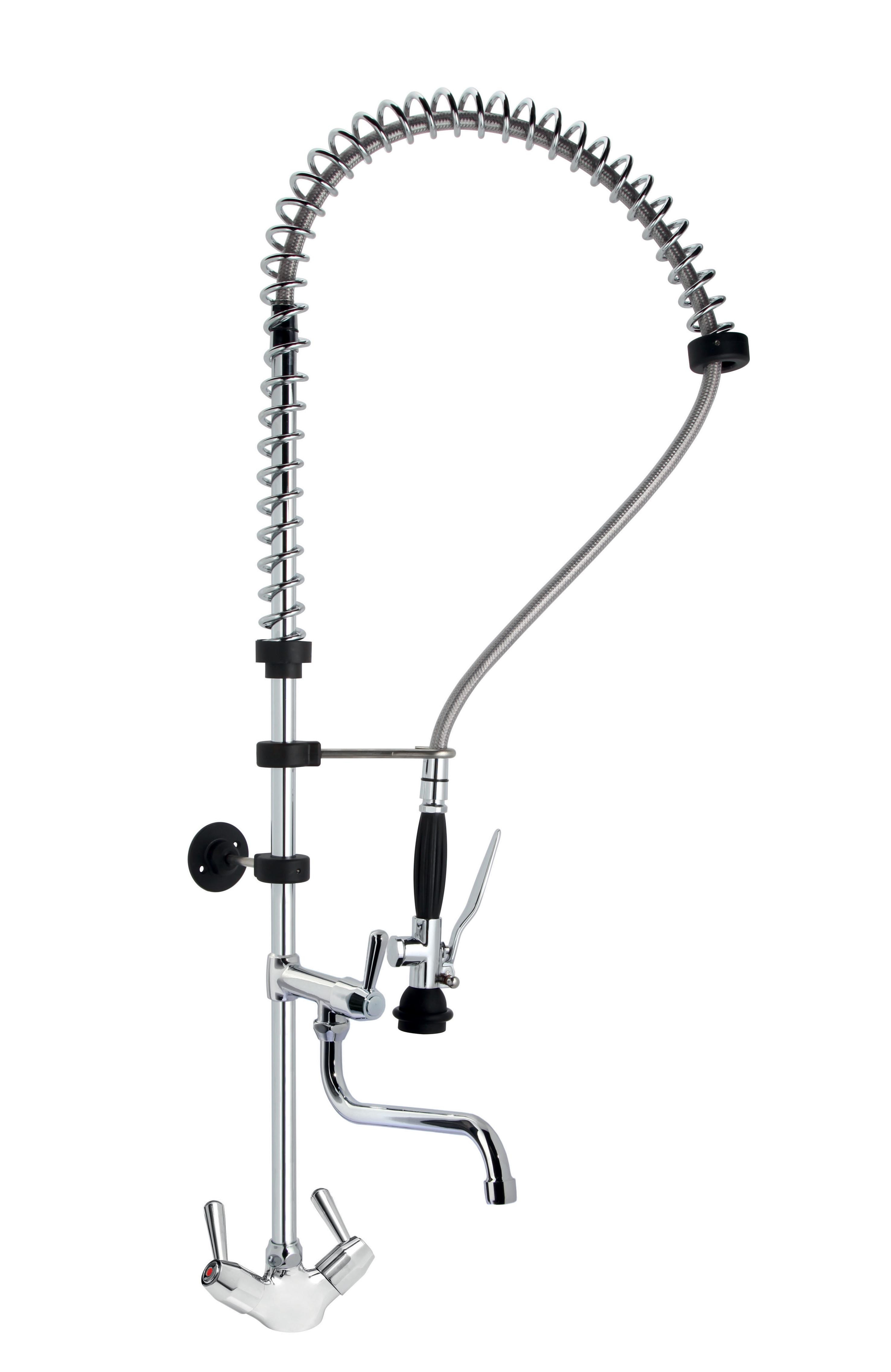 Douchette L2G EC/EF sur plonge - Installation monotrou professionnelle