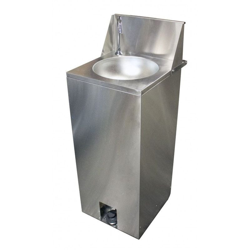 Lave-mains autonome L2G en inox roulant - Hygiène sans raccordement