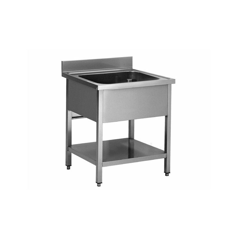 Combine plonge/lave-mains L2G - Évier inox avec séparation verre