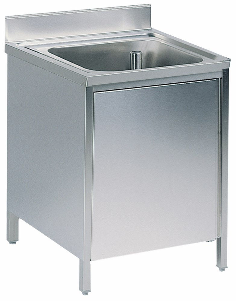 Plonge placard inox L2G - Bac professionnel 500x400x250 mm