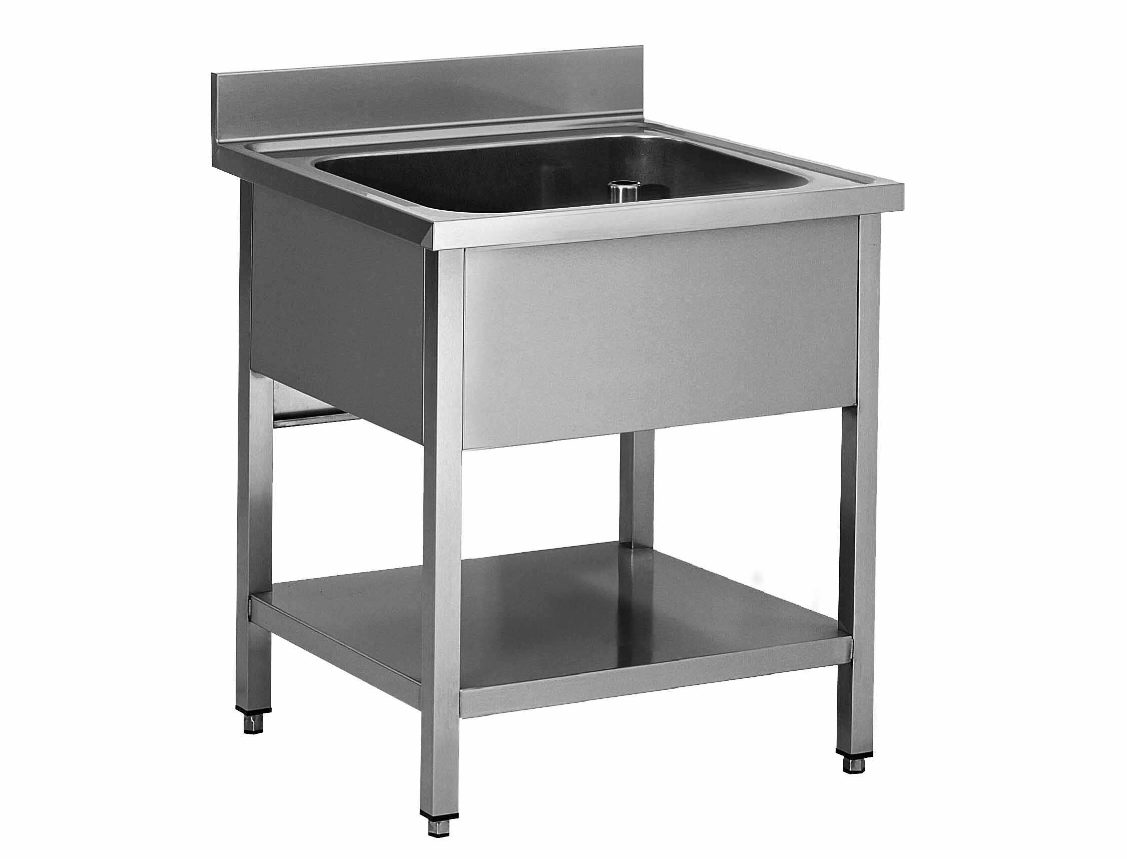 Évier combiné L2G plonge/lave-mains avec séparation verre trempé