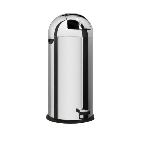 Poubelle Obus Inox L2G 52L - Pédale professionnelle HORECA