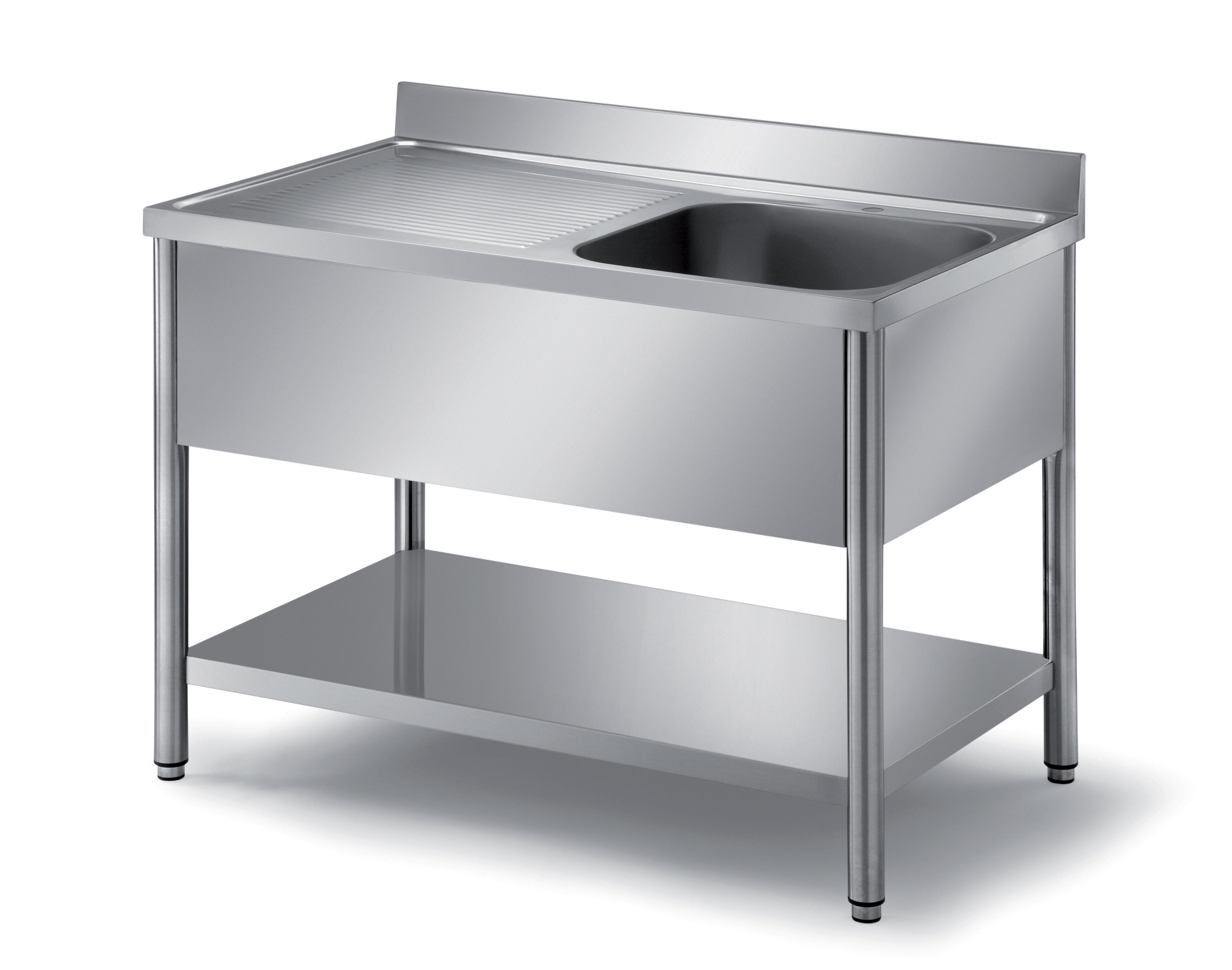 Plonge démontable inox 304 L2G - 1 bac 500x400x250mm - Cuisine pro