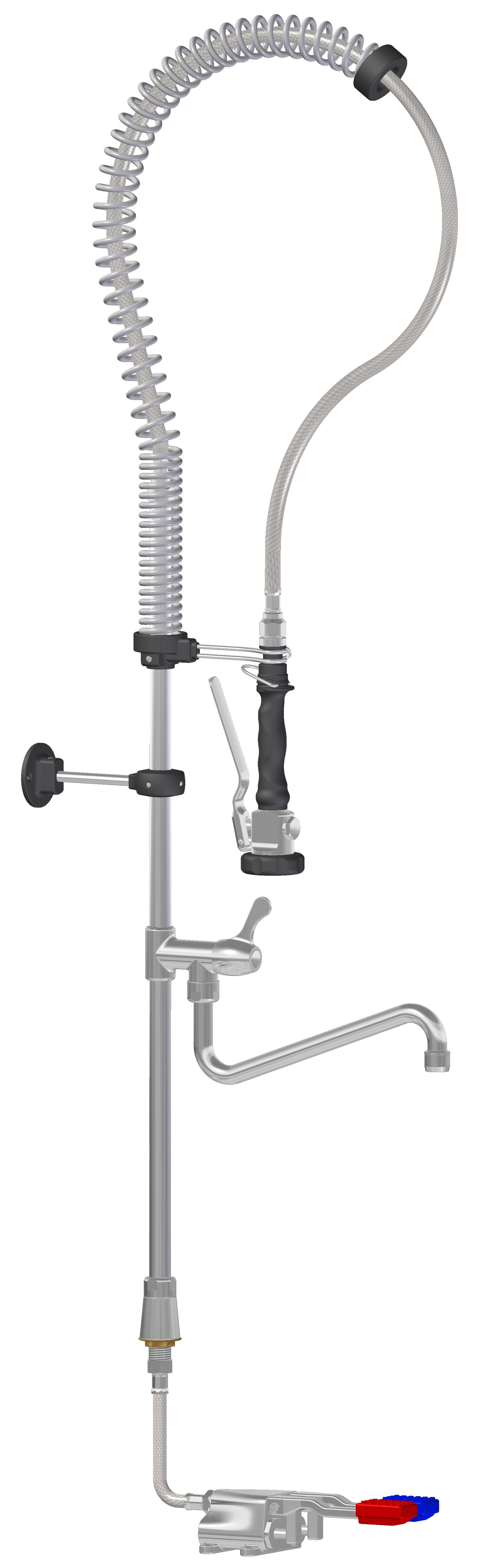 Douchette Mitigée L2G - Commande par 2 Pédales - Hygiène Sans Contact