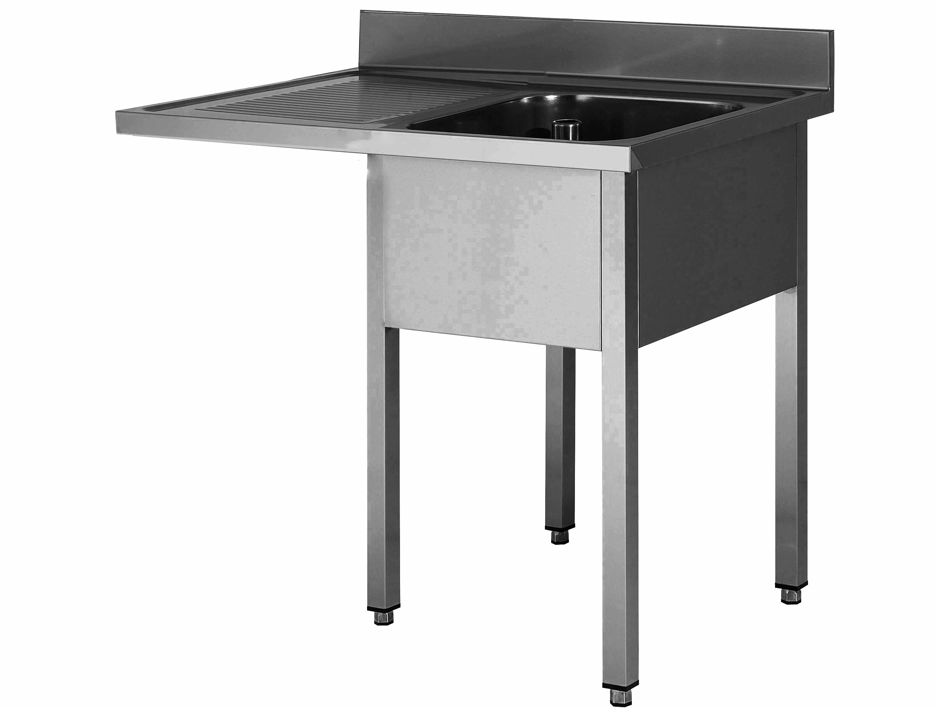 Plonge Inox Soudée L2G - Bac Droite & Encastrement Lave-Vaisselle
