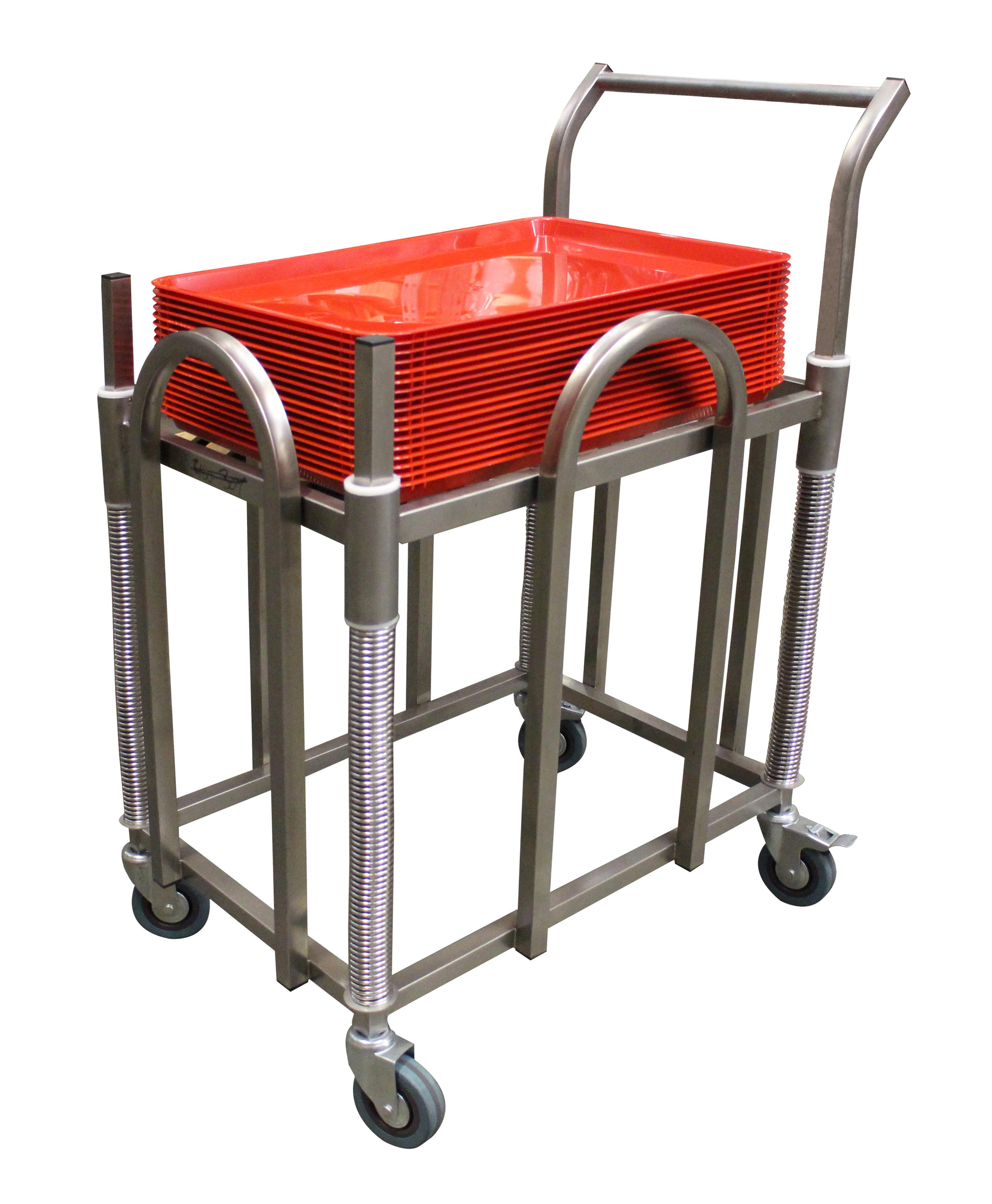 Chariot de service Inox 304 L2G - Niveau constant professionnel