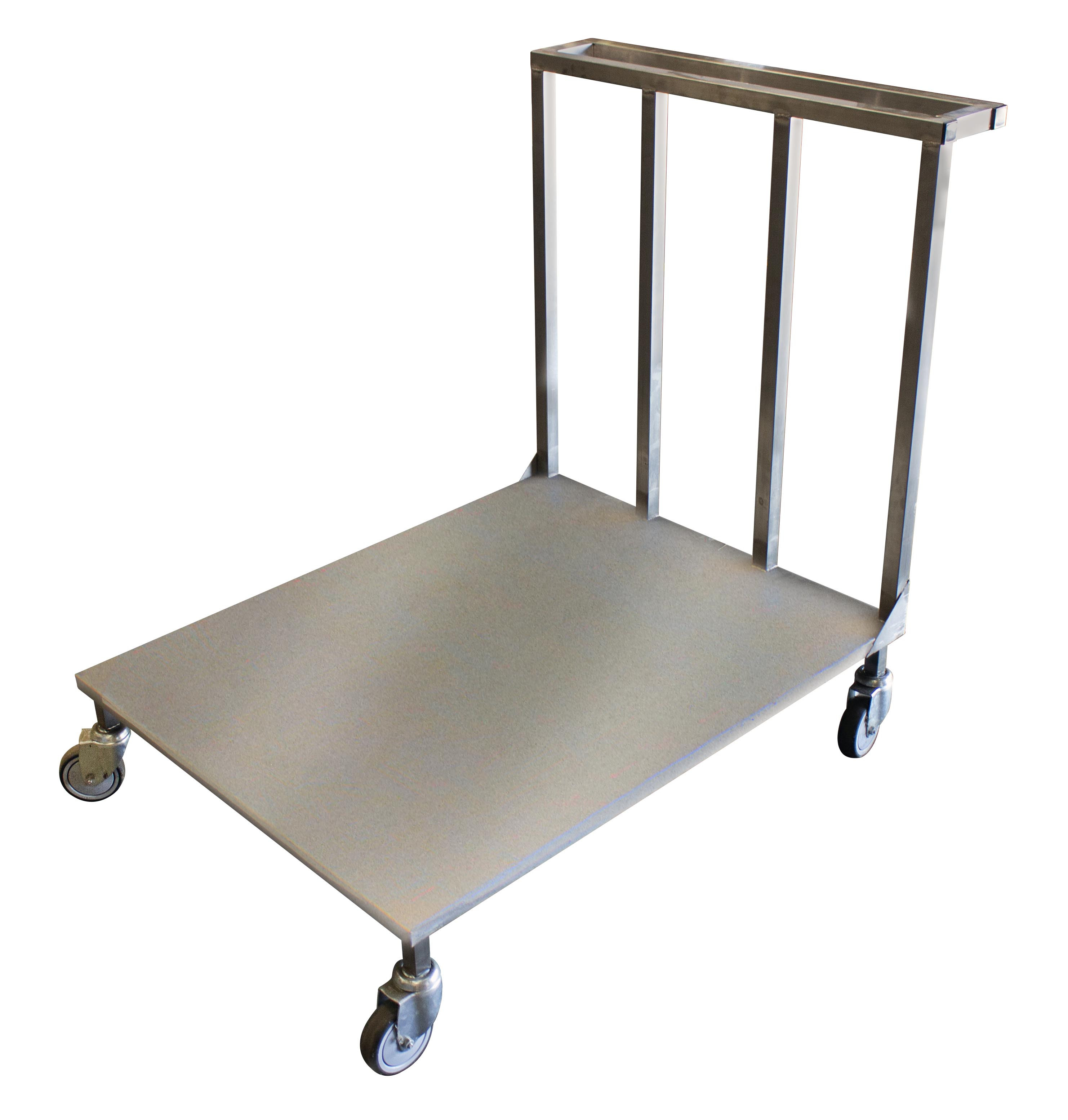 Chariot plateforme L2G inox AISI 304 - Plateau plein pour cuisines CHR