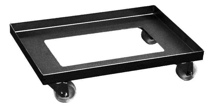 Chariot inox 304 L2G pour bacs - Transport professionnel robuste