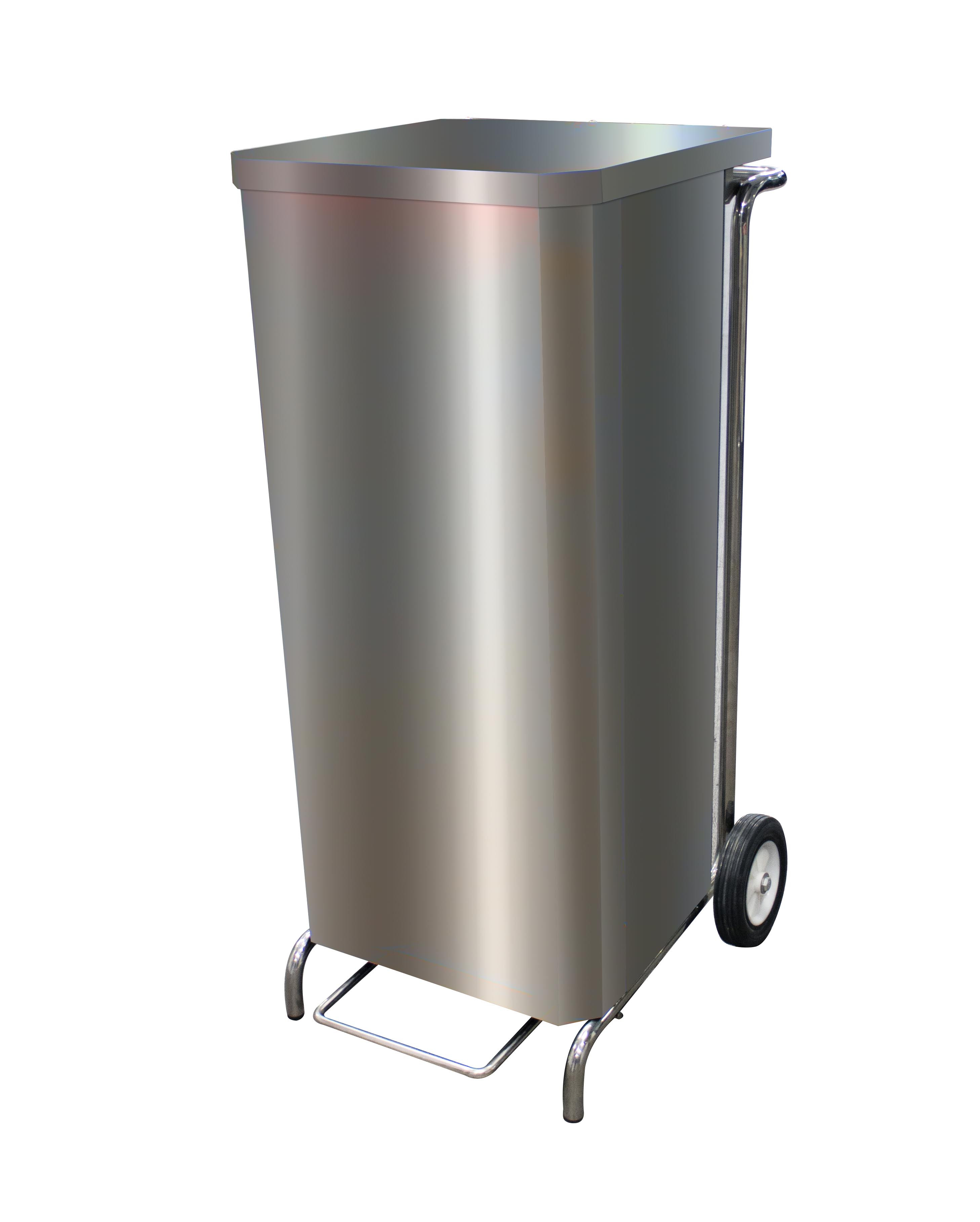 Porte-Sacs Mobile Caréné Inox L2G - Ouverture Frontale Hygiénique