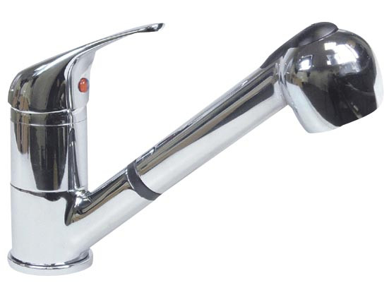 Douchette extractible L2G - Mitigeur cuisine pro avec levier court