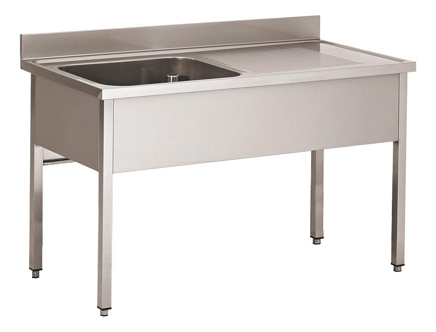 Plonge Inox 304 Démontable L2G - 1 Bac Professionnel pour Cuisine
