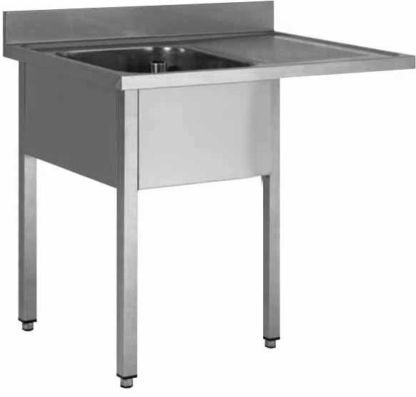Plonge inox 304 démontable L2G - Évier pro avec encastrement LV
