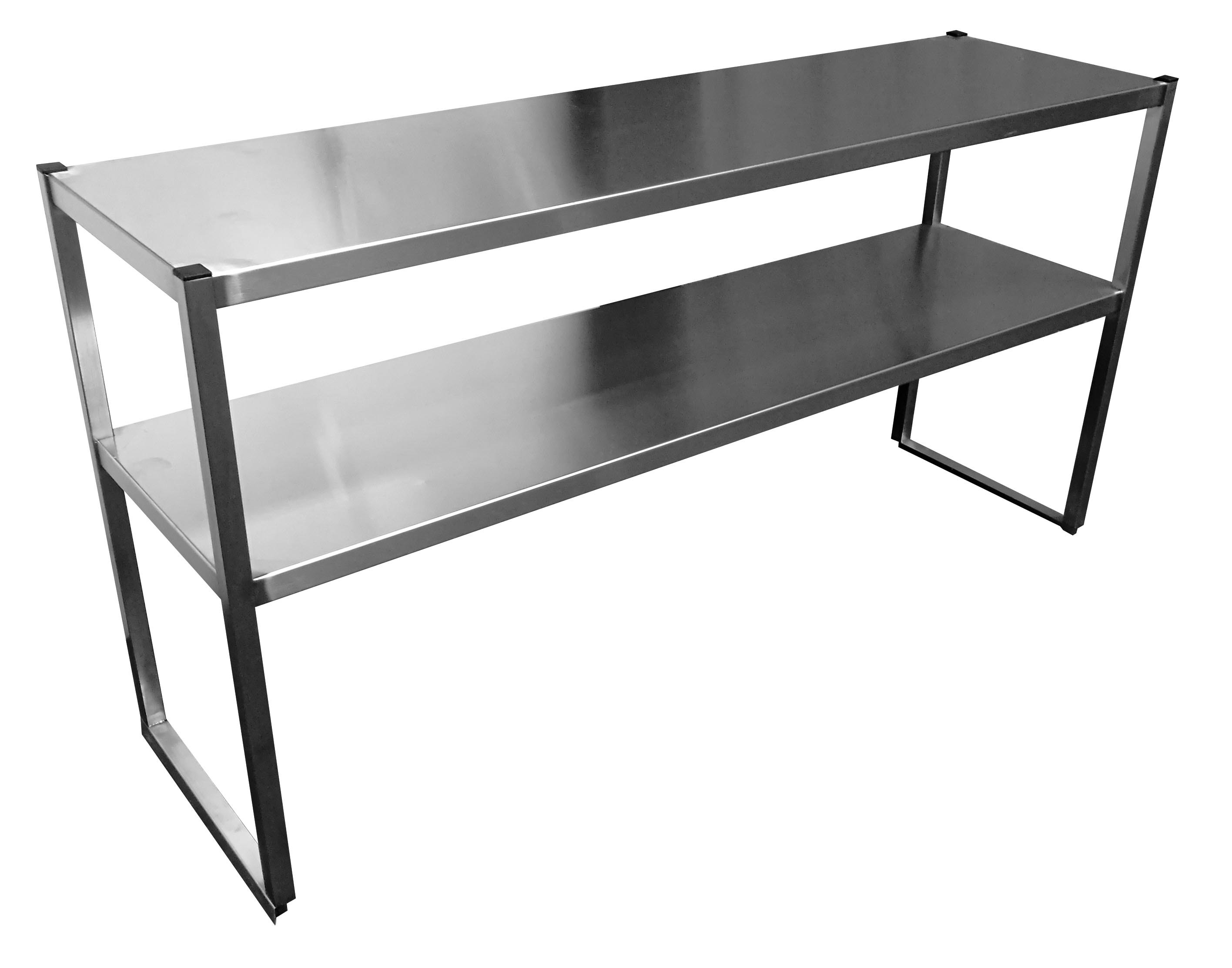 Étagère inox 304 L2G à 2 niveaux - Rangement professionnel durable