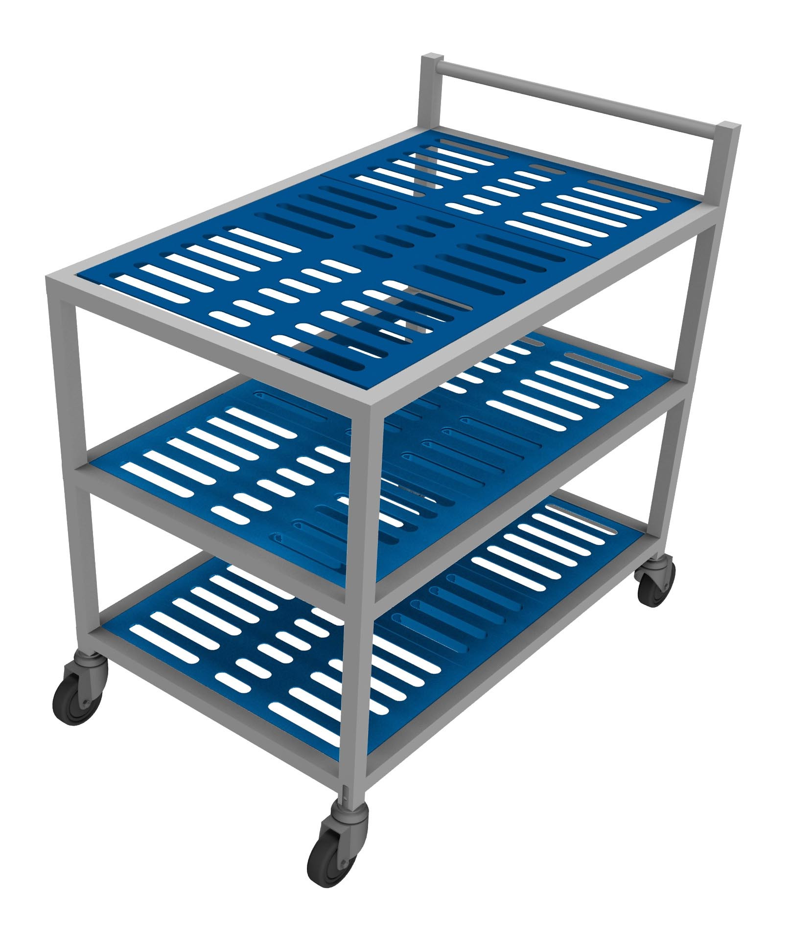 Chariot Inox HACCP 3 niveaux L2G - Transport professionnel hygiénique