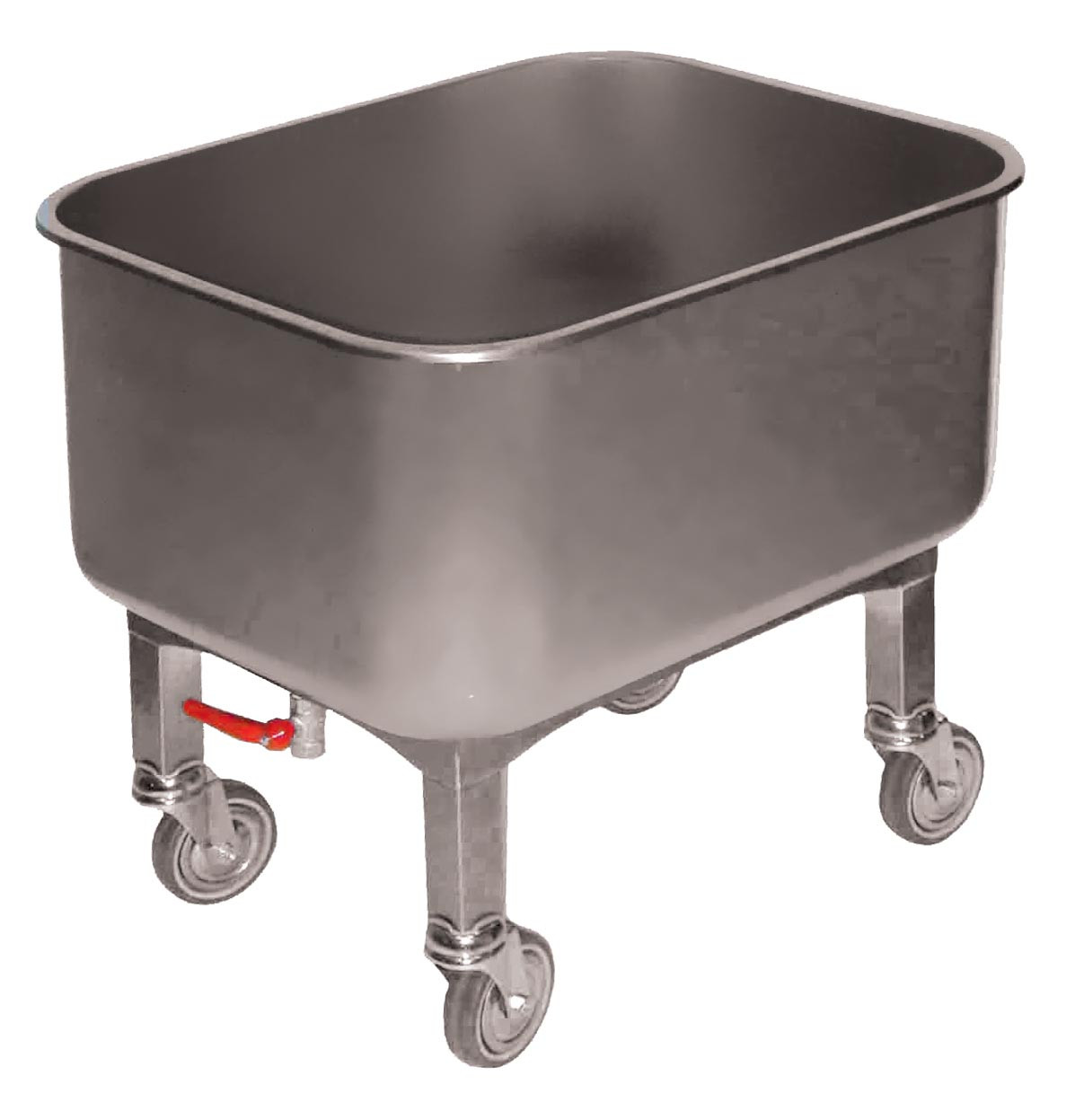 Cuve roulante inox 80L L2G - Stockage alimentaire professionnel
