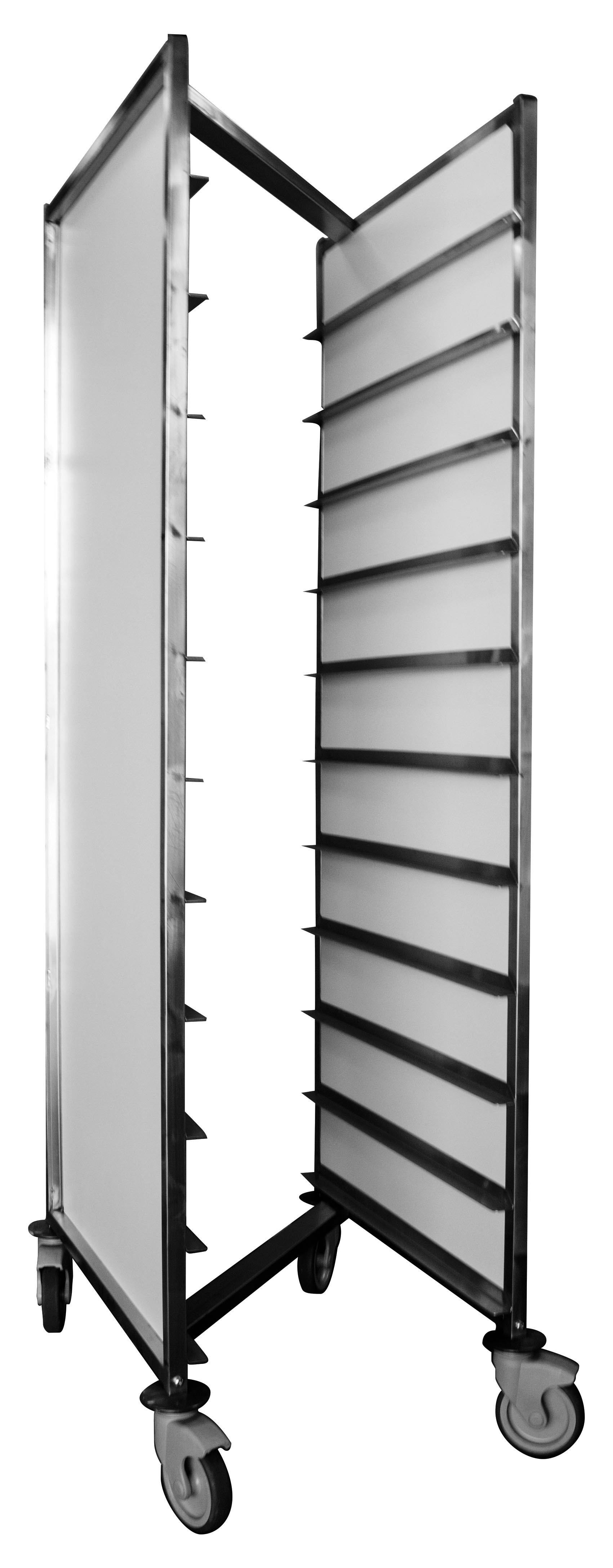Chariot de débarrassage encastrable L2G - 11 niveaux pour restauration