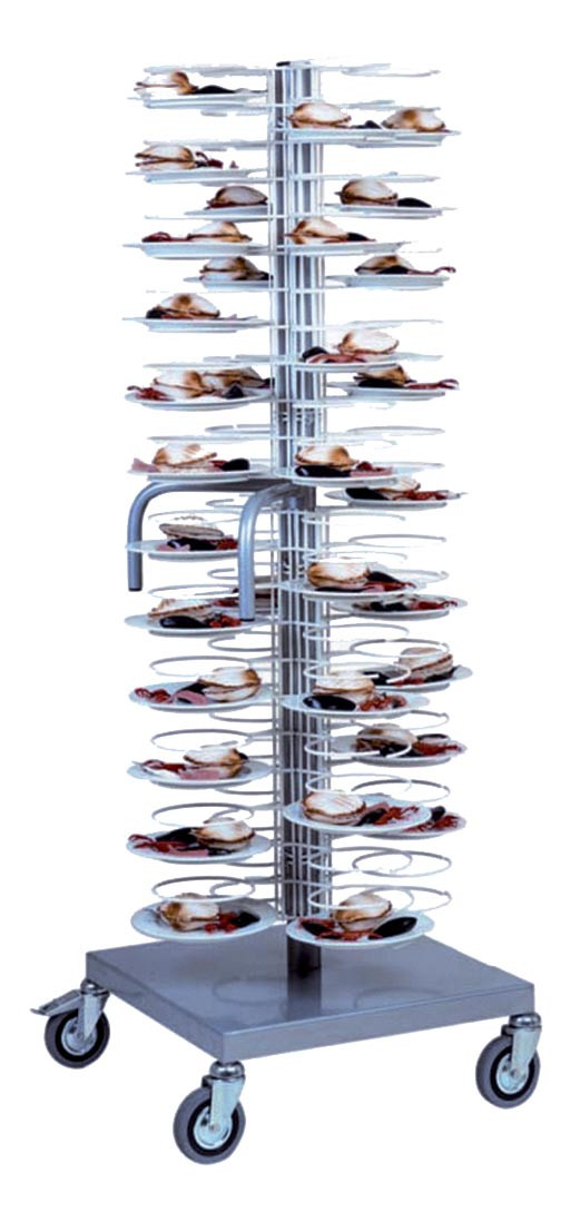 Chariot L2G 96 assiettes - Transport professionnel avec roues freinées