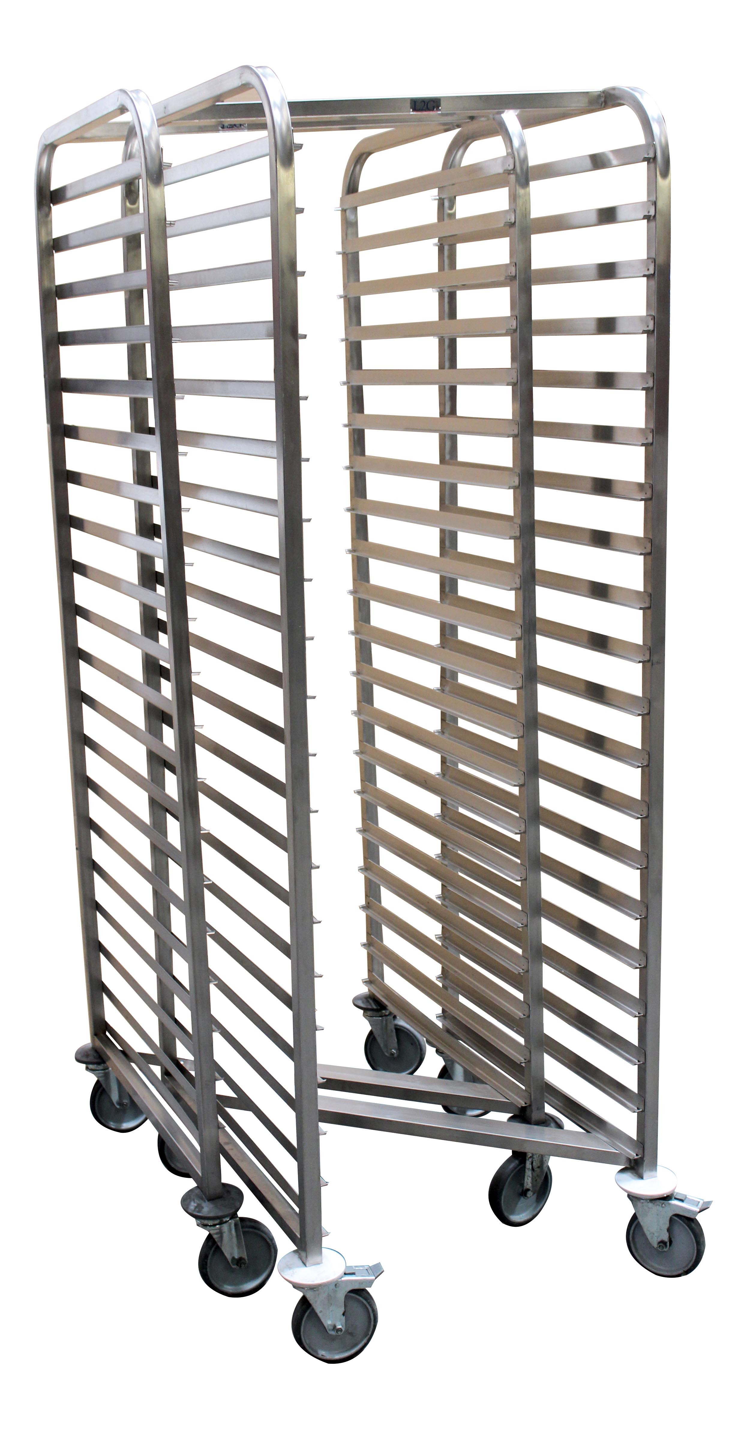 Échelle inox L2G 20 niveaux - Support gastronorme 600x400 mm