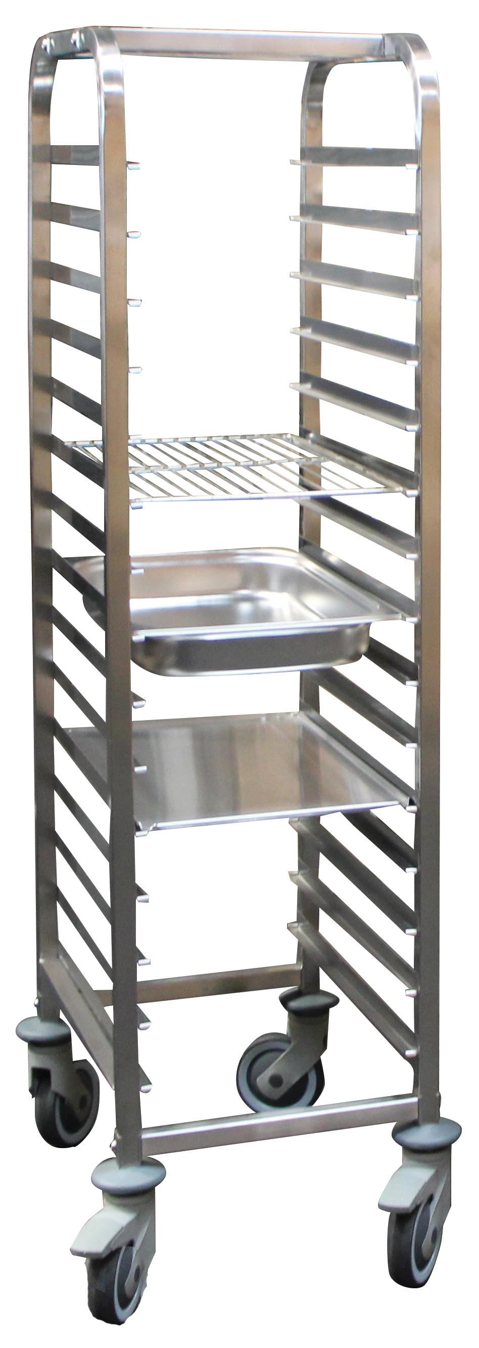 Échelle démontable inox L2G 15 niveaux - Stockage bacs gastros GN1/1