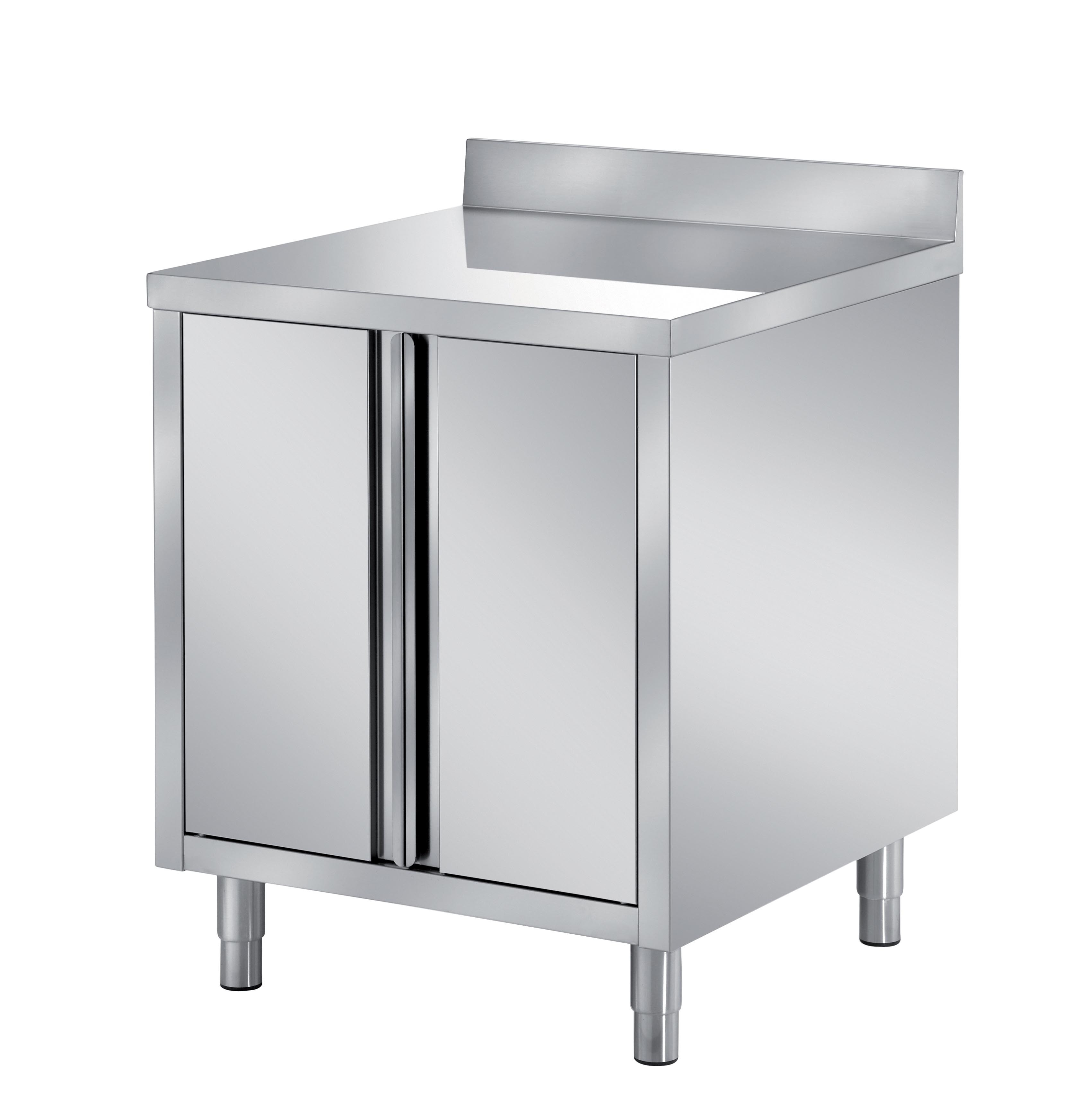 Meuble bas central en inox 304 L2G - Stockage professionnel cuisine