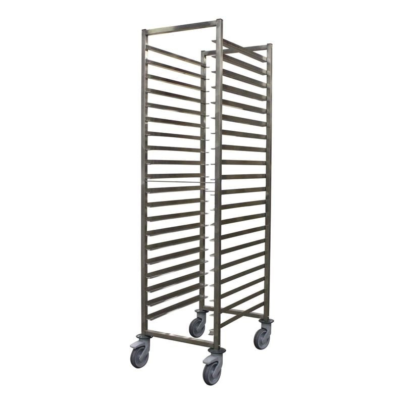 Échelle soudée inox L2G avec glissières GN2/1 - Chariot professionnel