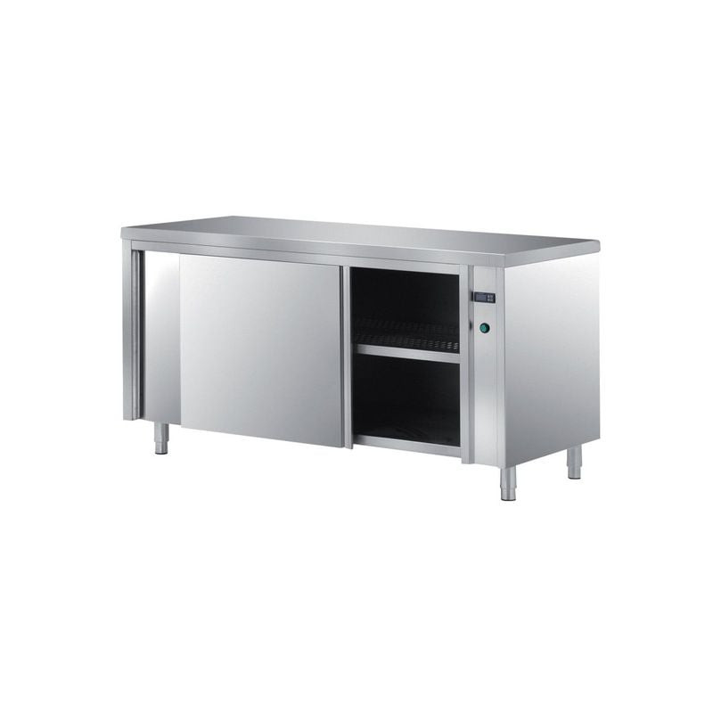 Meuble étuve inox 304 L2G - Chauffage ventilé 2000W cuisine pro