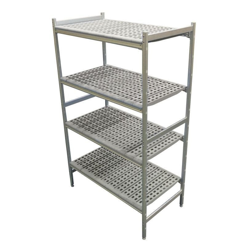 Rayonnage linéaire L2G 5 niveaux - Stockage professionnel aluminium