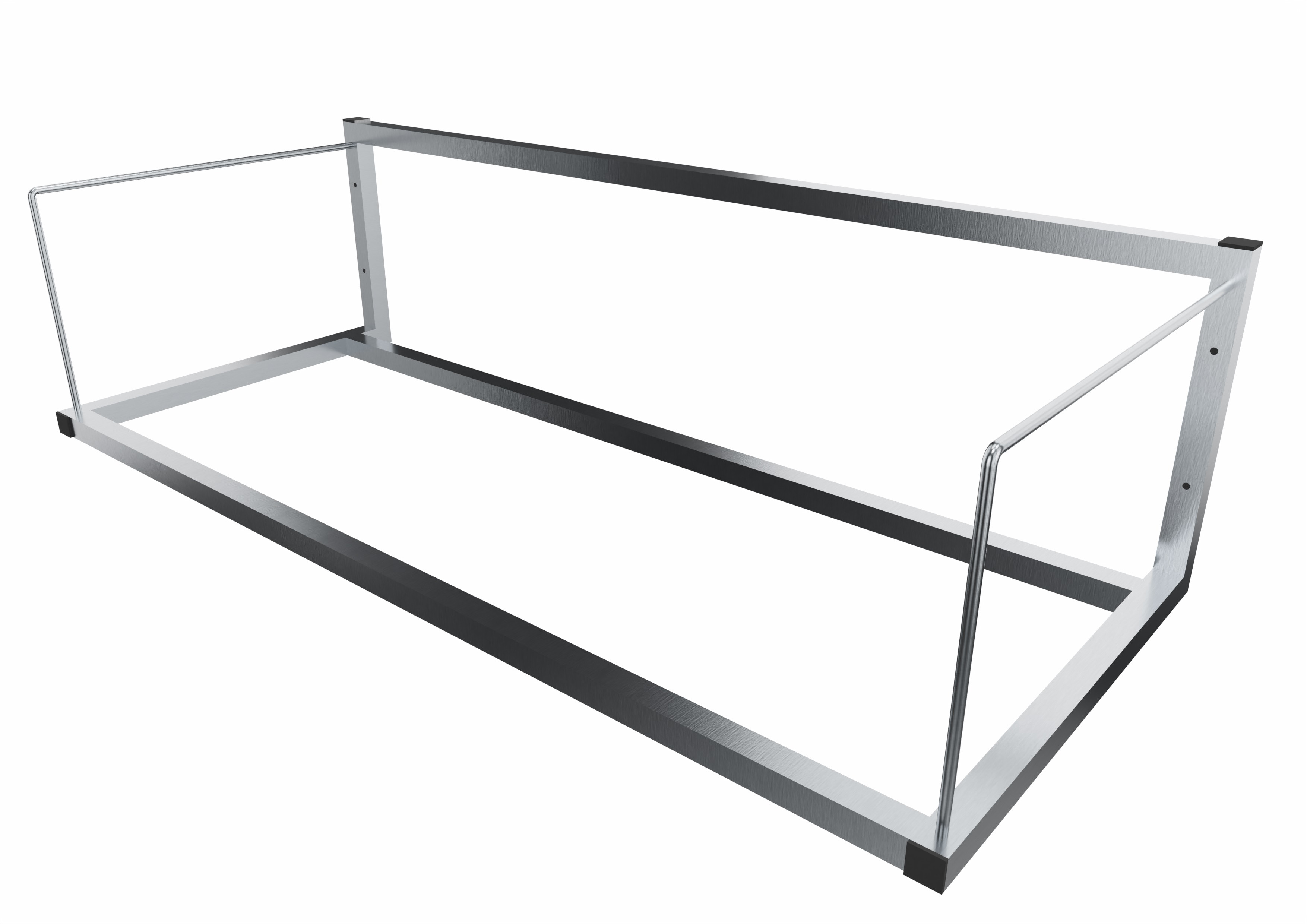 Étagère murale L2G en inox 304 - Stockage professionnel robuste