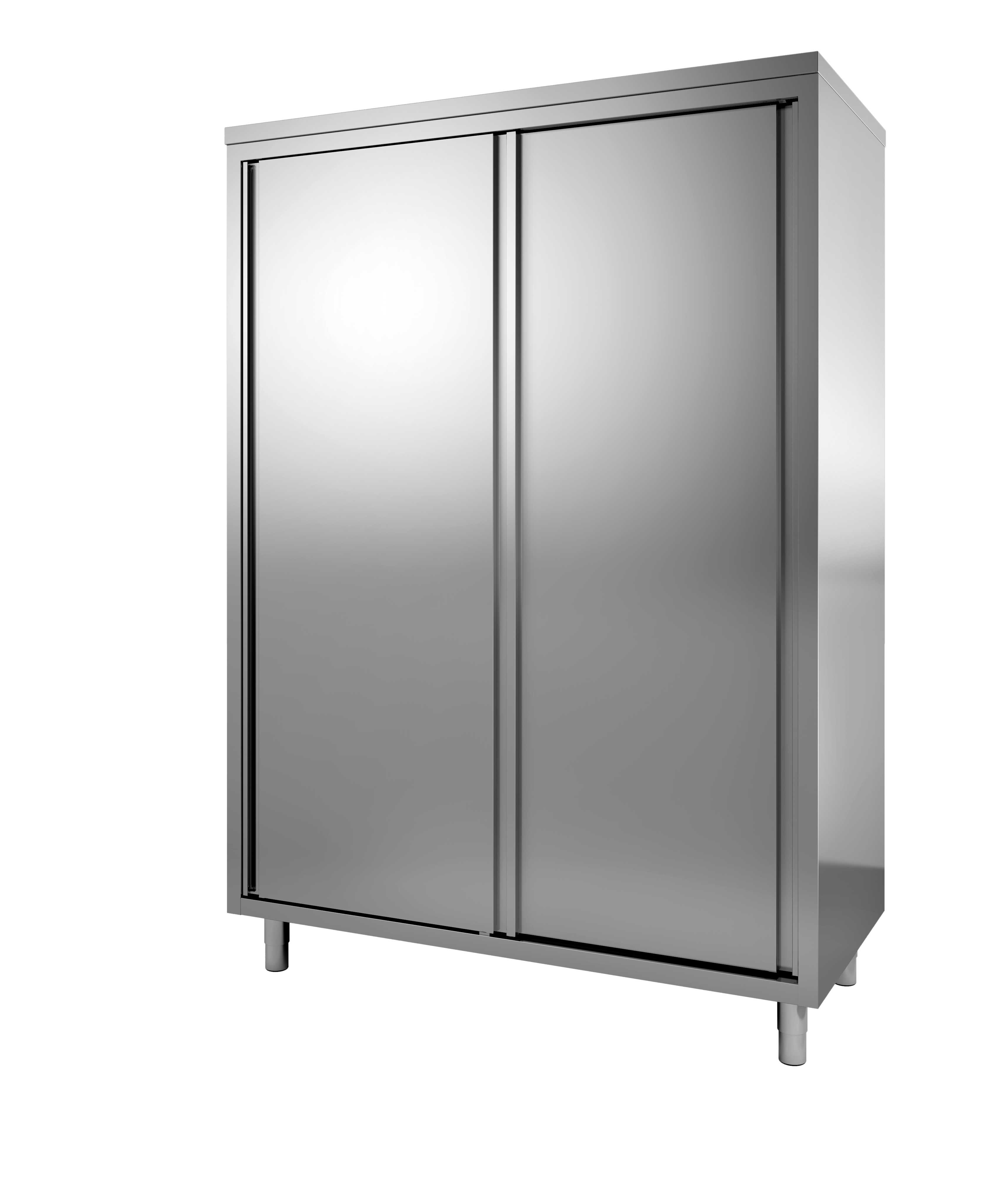 Armoire inox 304 L2G avec portes coulissantes doublées - Stockage pro