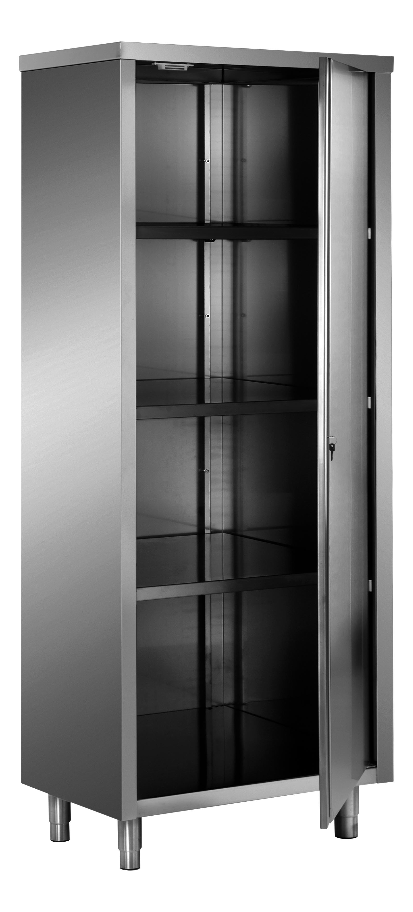 Armoire haute inox 304 L2G - Toit plat pour cuisine professionnelle
