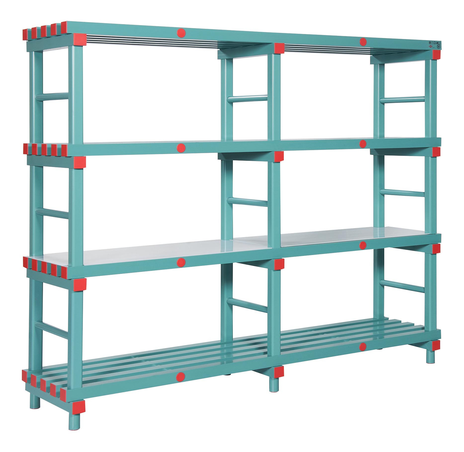 Rayonnage plastique L2G 5 niveaux - Support charge lourde 200kg