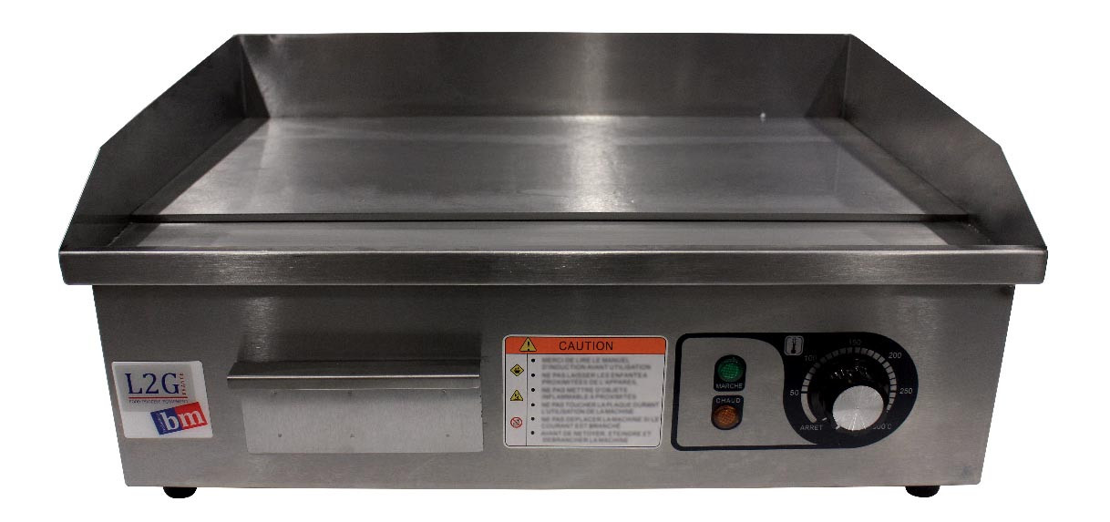 Plancha Snacker L2G Chrome 540mm - Plancha électrique pro 50-300°C