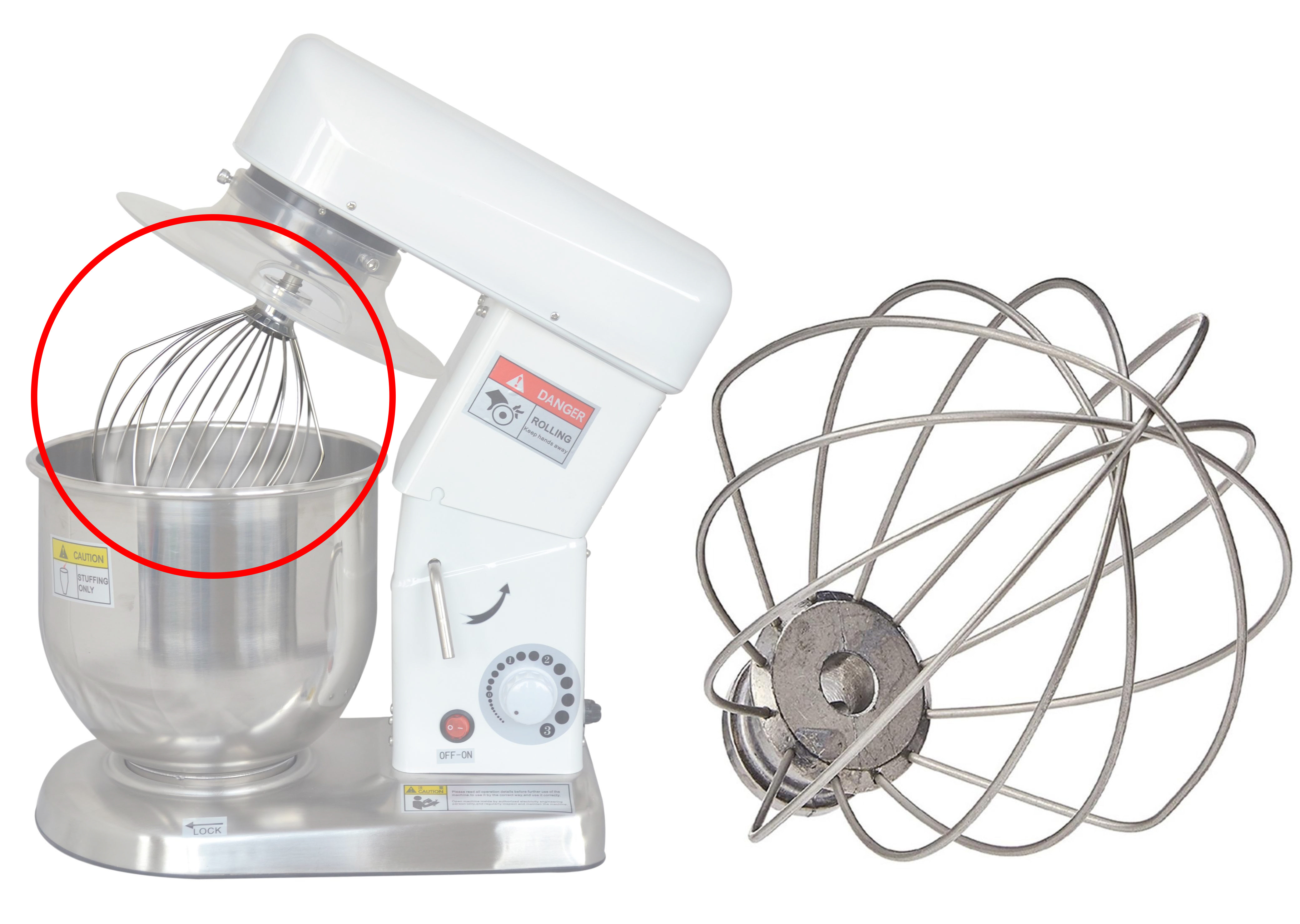 Fouet à œufs L2G BM5L-32 - Accessoire pour batteur professionnel