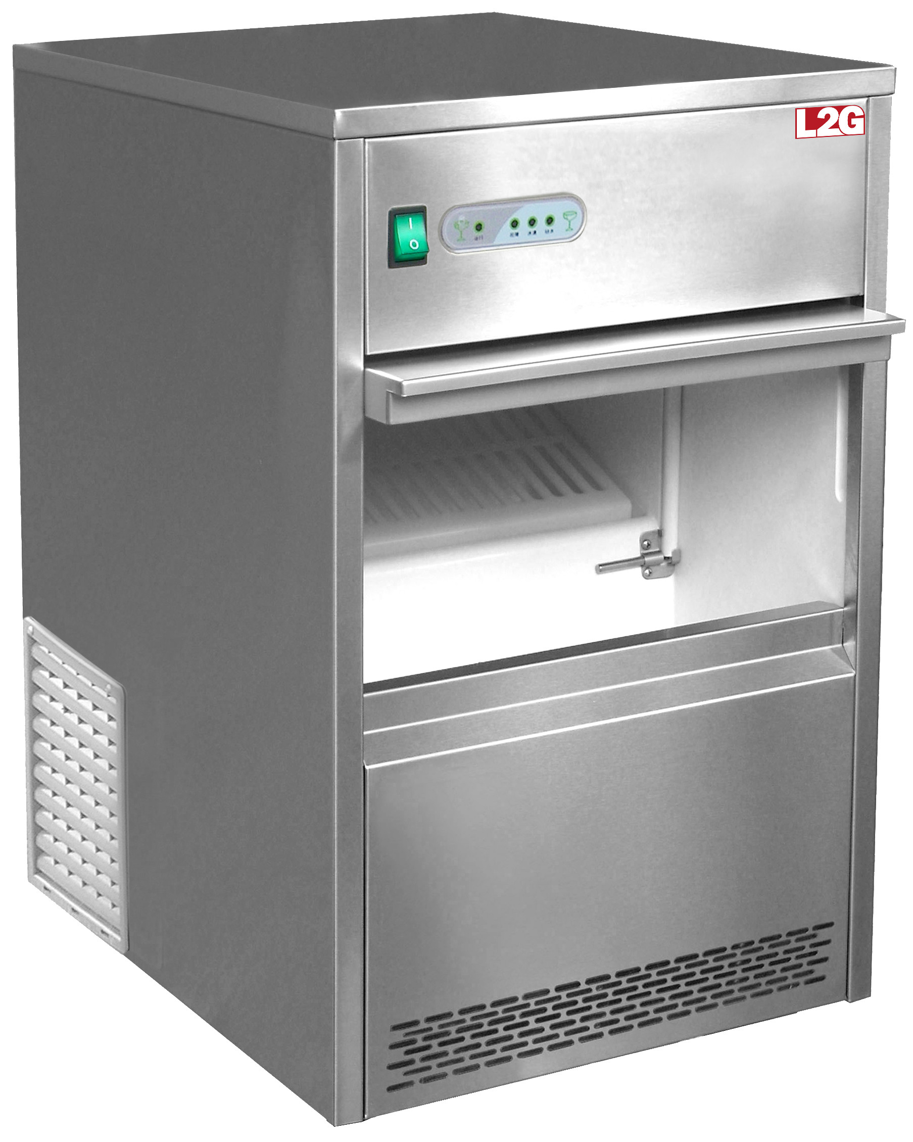 Machine à glaçons L2G ICM26 - 26 kg/24h - Glaçons creux professionnels