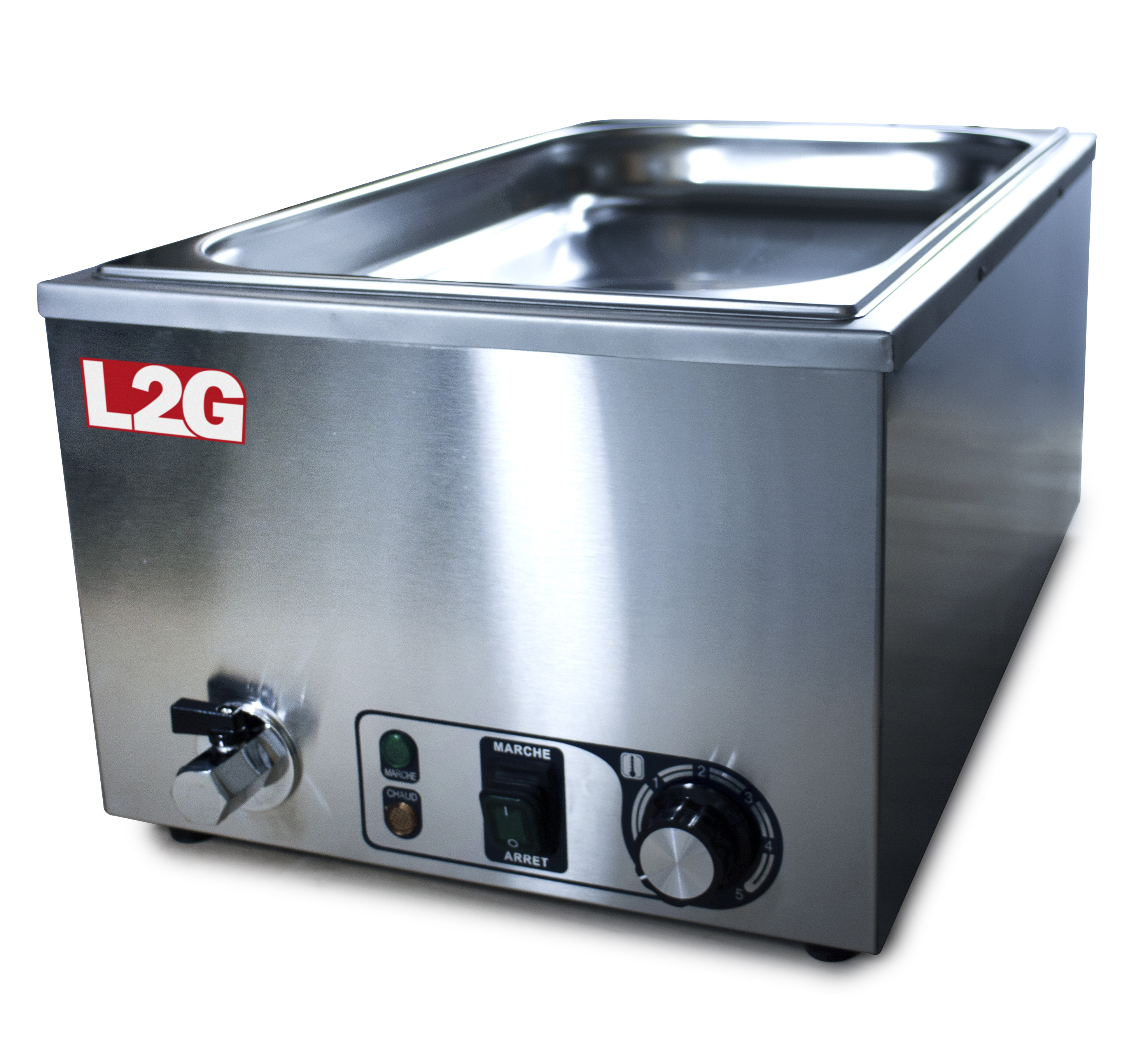 Bain-marie L2G GN1/1 inox - Pour bacs gastronormes 150 mm max