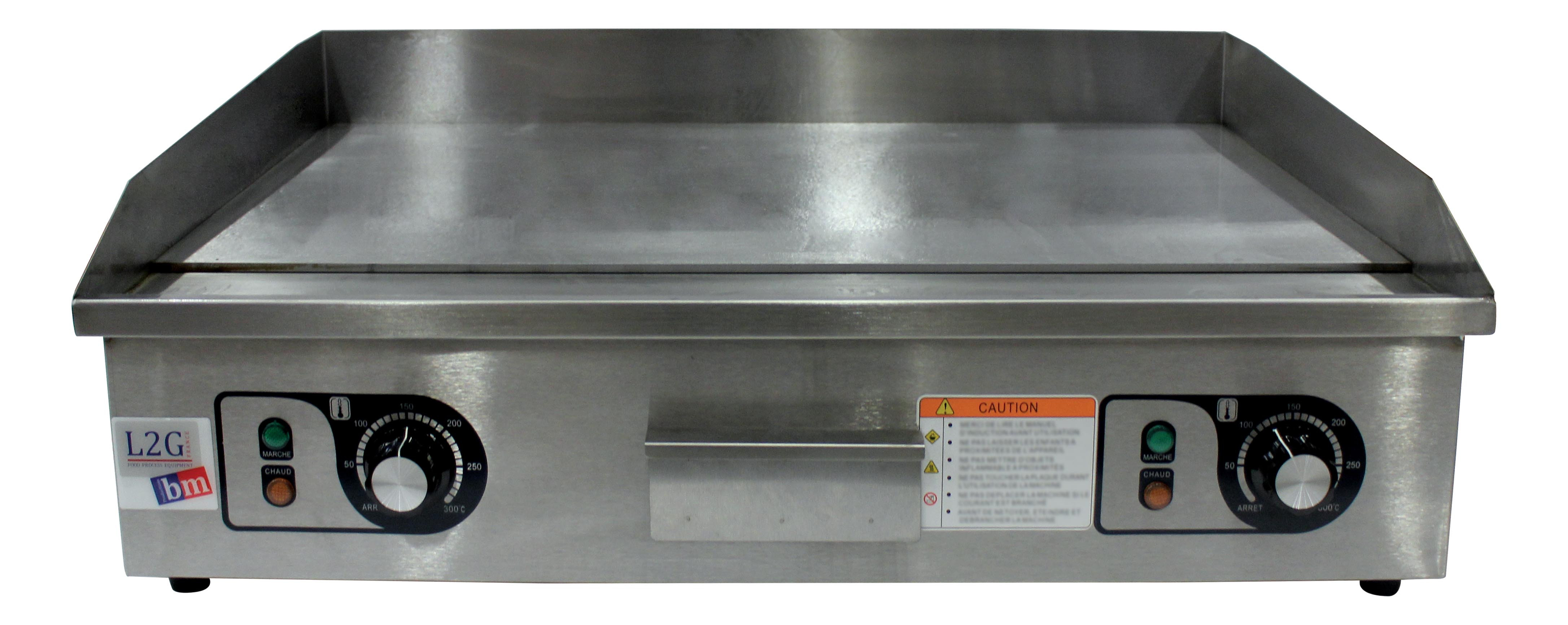 Plancha à Snacker L2G GH-820 - Professionnelle 730mm, 4.4kW, Inox