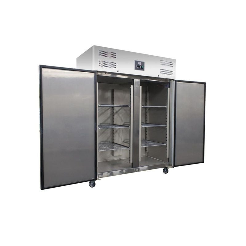 Armoire Réfrigérée Inox L2G 1410L -2/+8°C | Professionnelle 2 Portes