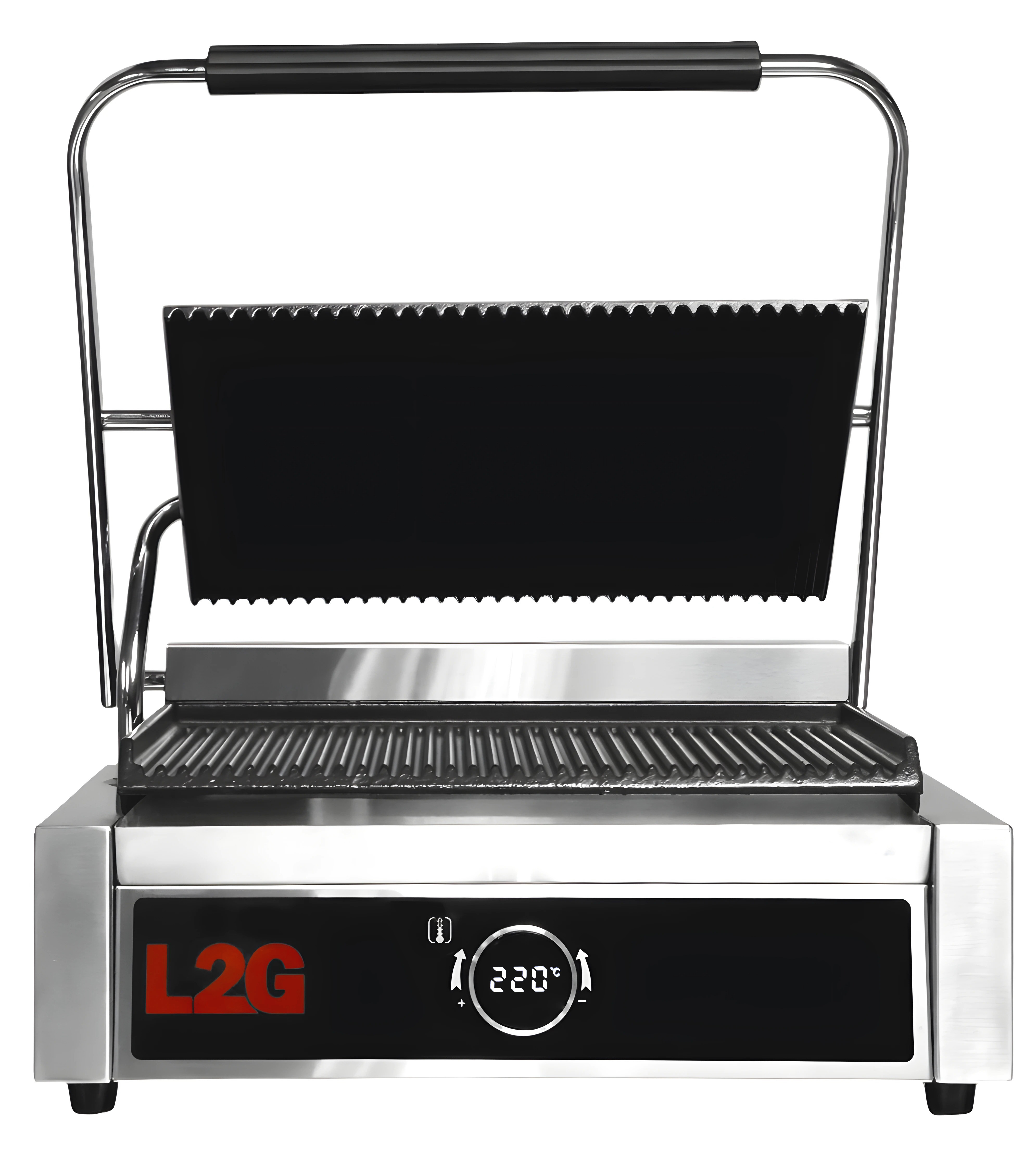 Grill Panini L2G - Plaques rainurées dessus/dessous pour sandwiches