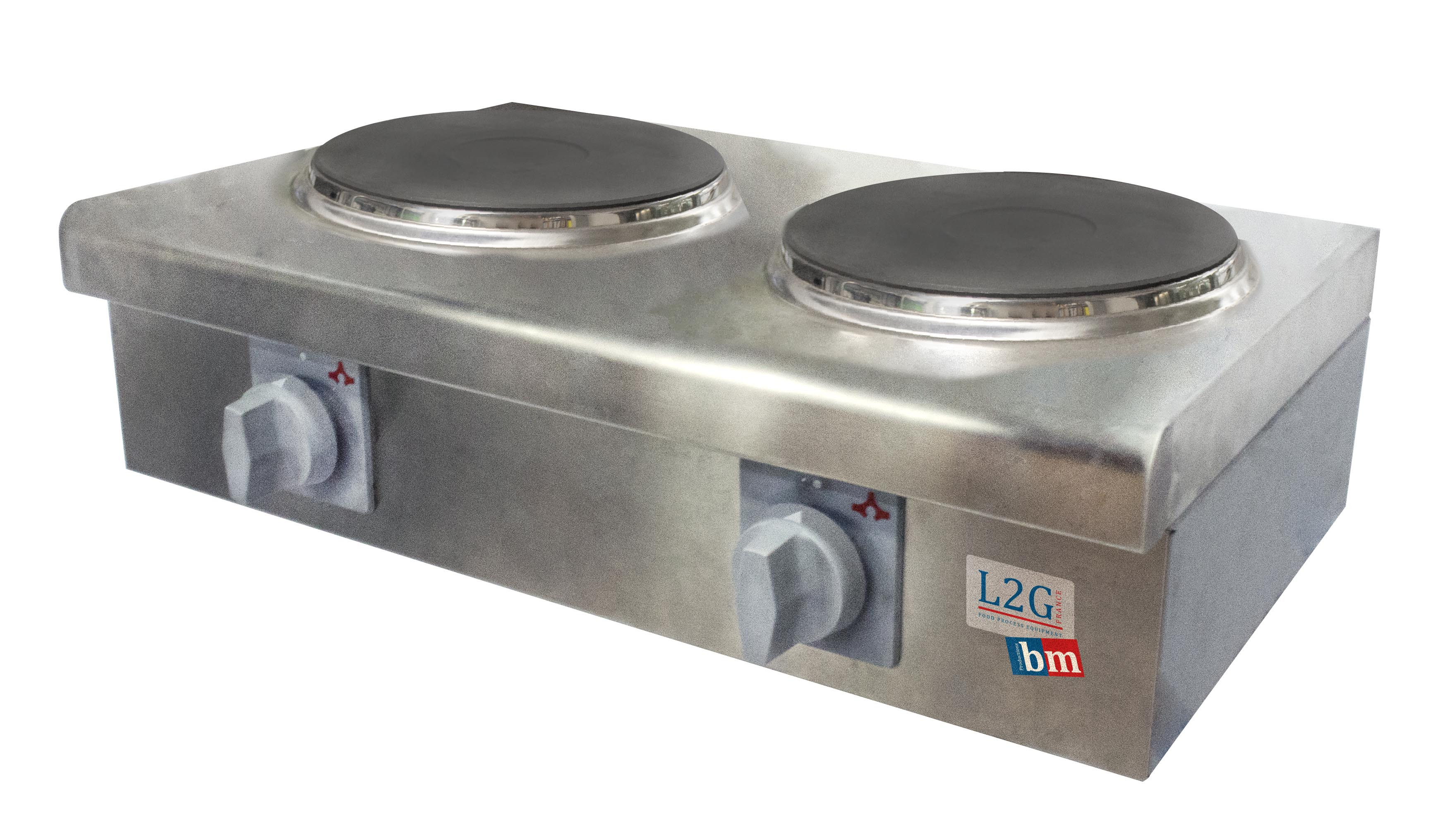 Réchaud électrique L2G 2 plaques 230 mm - 4 kW professionnel