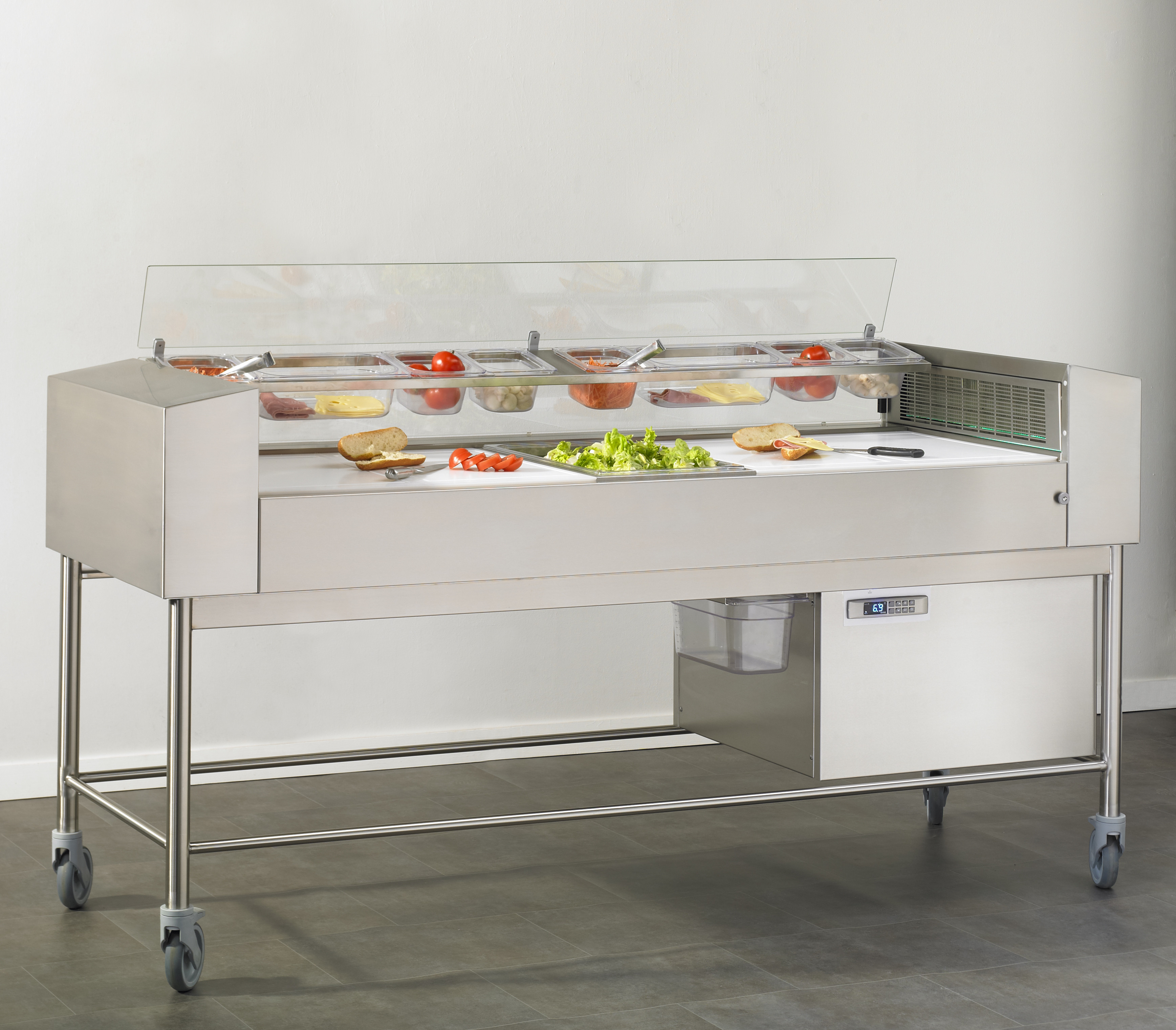 Table froide L2G TFL1745 - Flux laminaire pour préparation HACCP