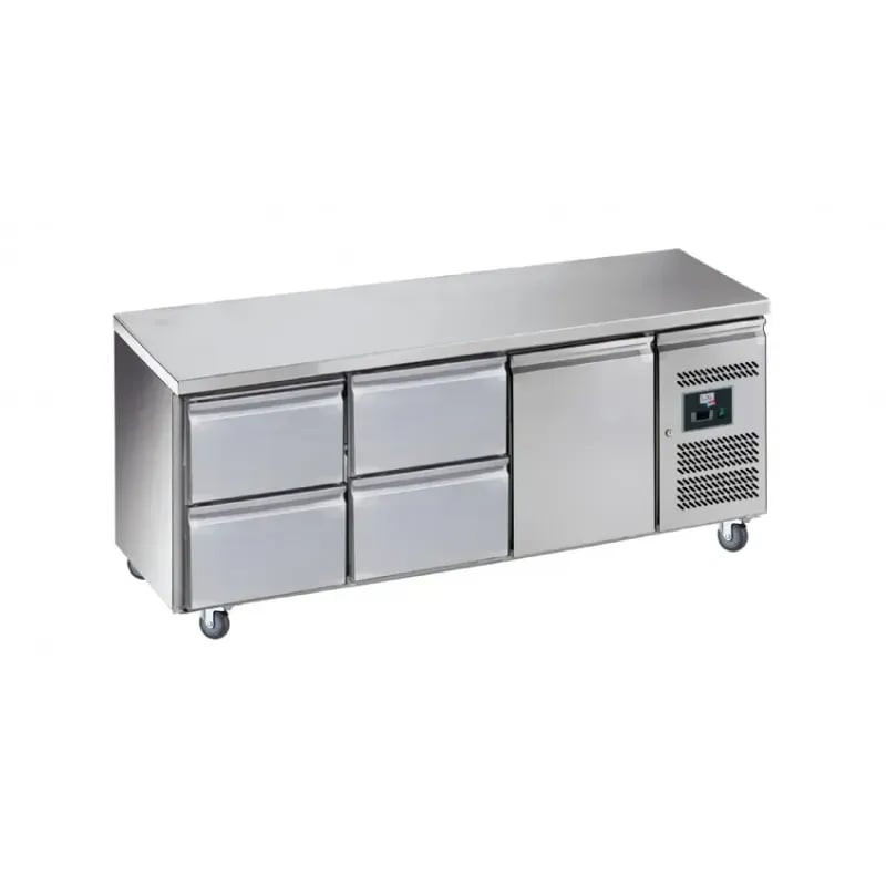 Desserte Réfrigérée Inox L2G GN3140TN - Température -2/+8°C - 465L