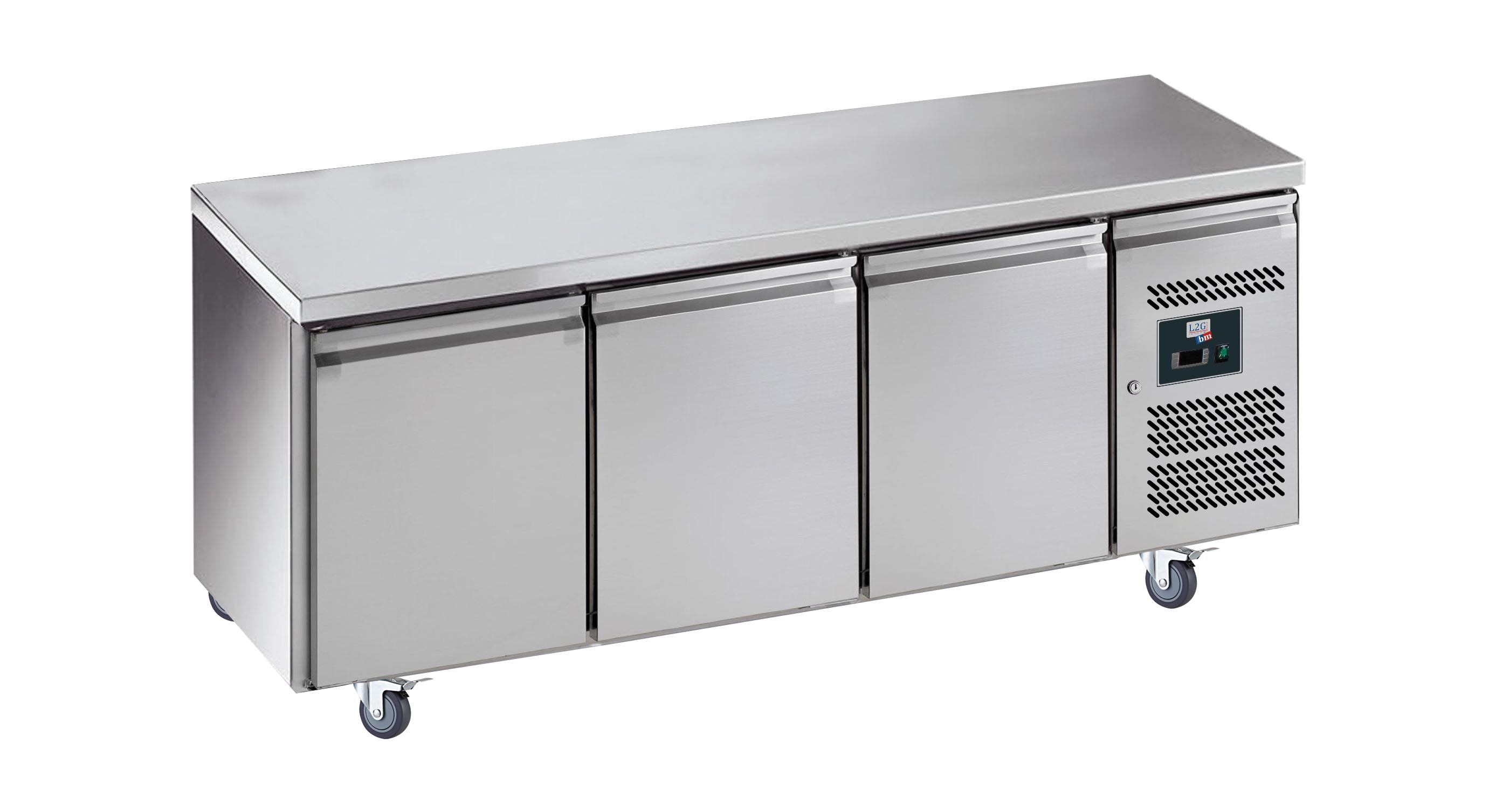 Desserte Réfrigérée Inox L2G -2/+8°C | 386L 3 Portes Professionnelle