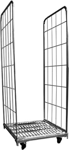 Étagère filaire L2G pour rollcontainer - Stockage industriel robuste