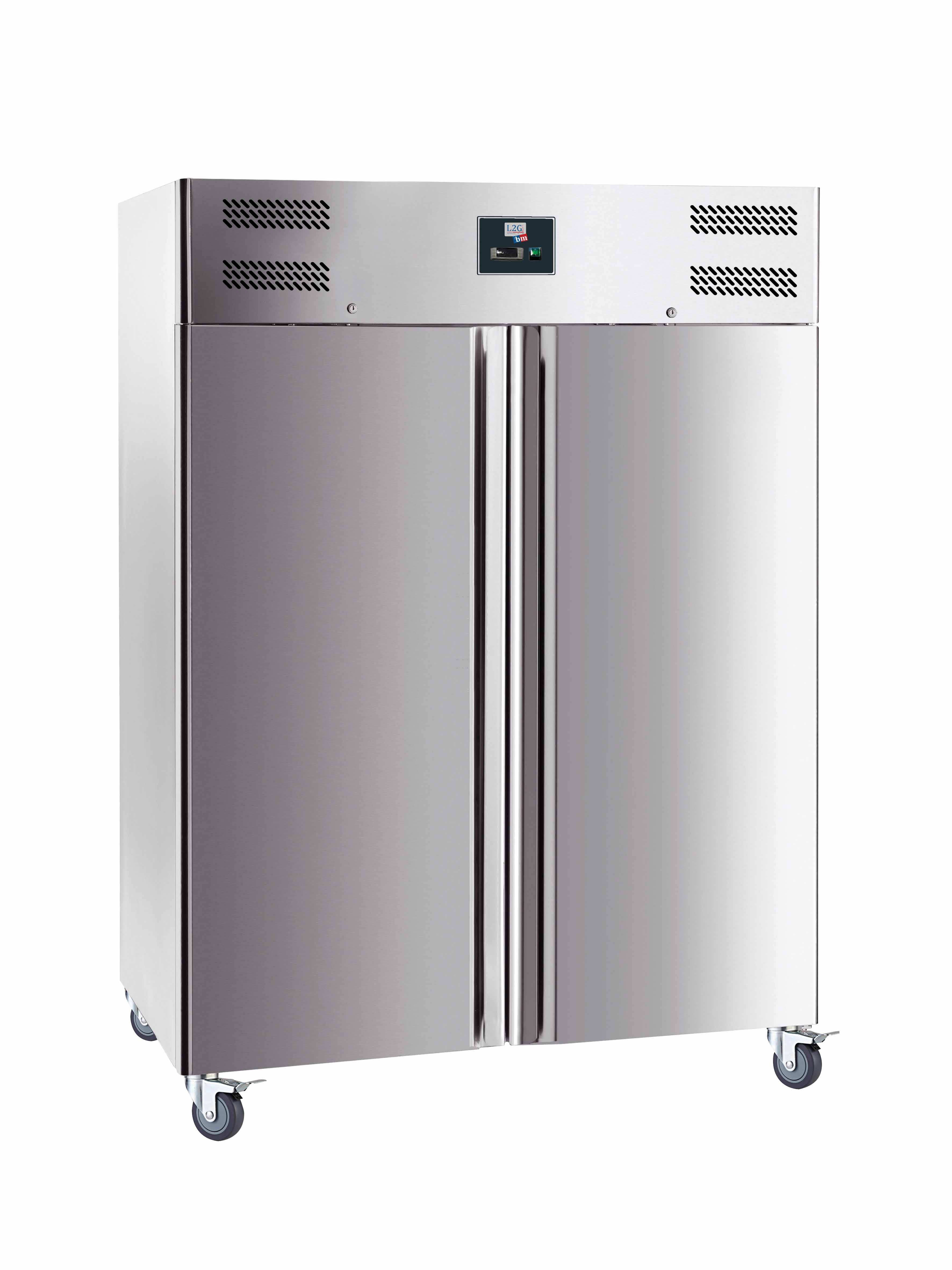 Armoire Réfrigérée Inox L2G 2 Portes -18/-22°C | 1400L Professionnelle